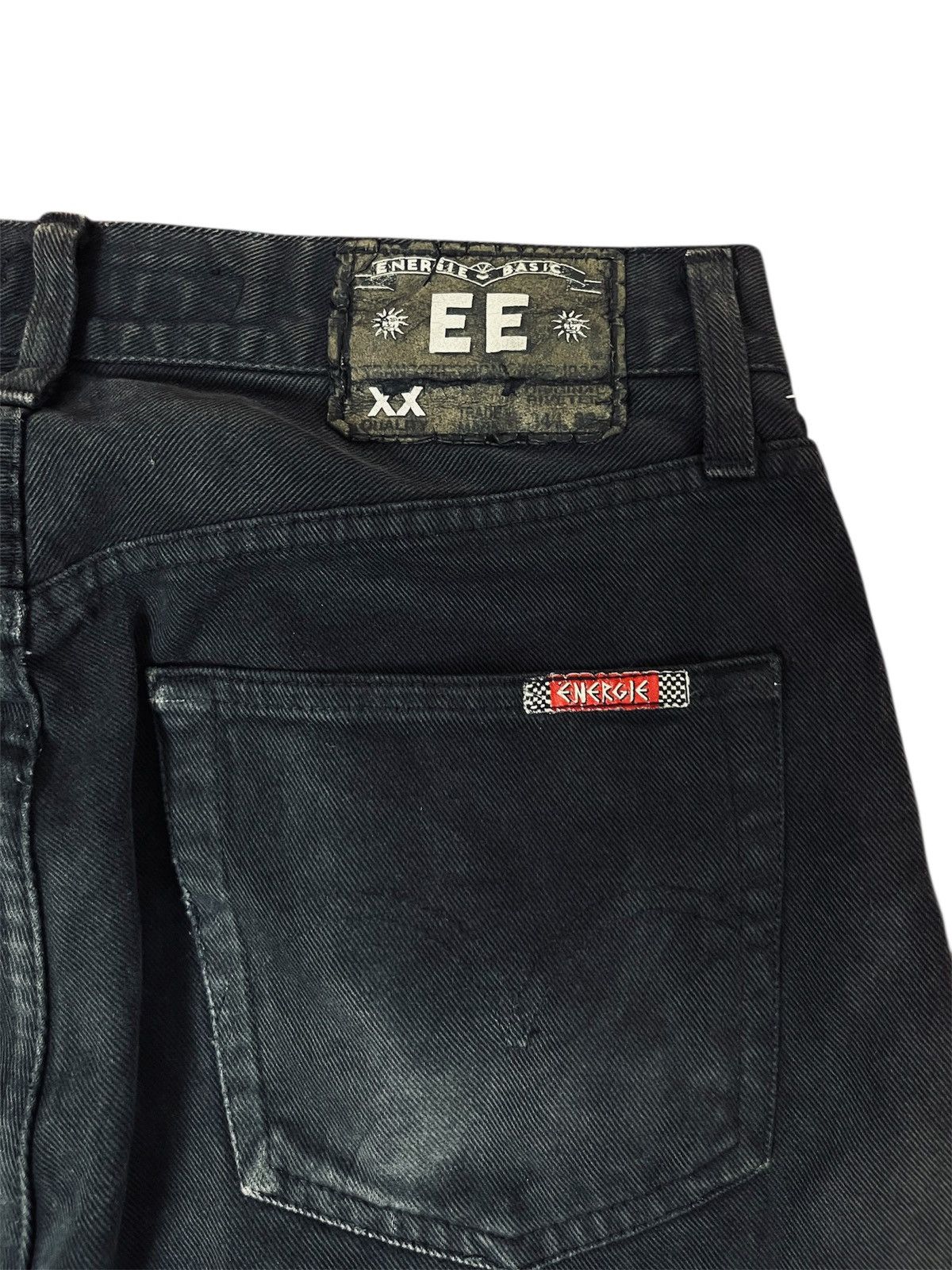 Energie Energie Black Denim Jeans Size US 33 - 3 Thumbnail