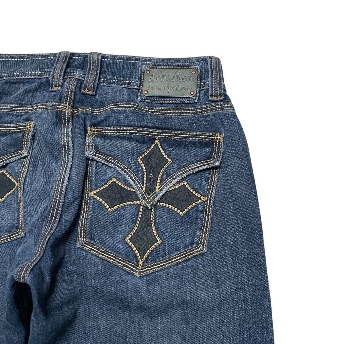 Affliction Vintage Y2K AFFLICTION Denim Embroidered Jeans Size US 32 / EU 48 - 1 Thumbnail