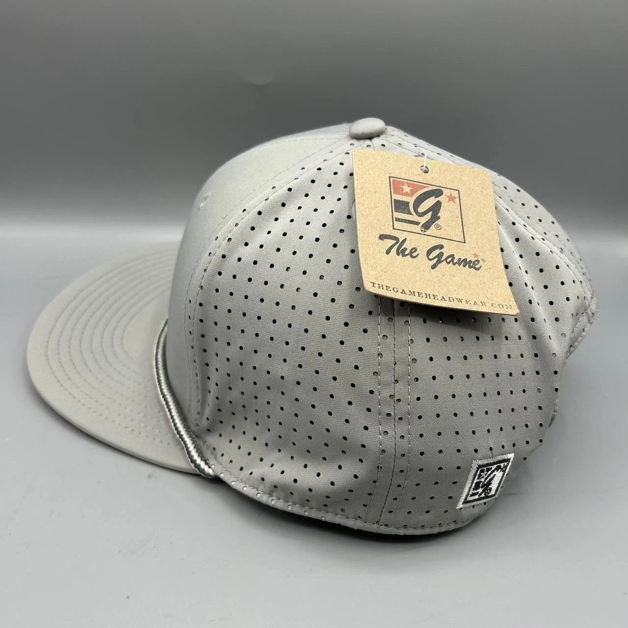 The Game The Game Hat Men Gray Blank Plain Snap Back Cap New Size ONE SIZE - 5 Thumbnail