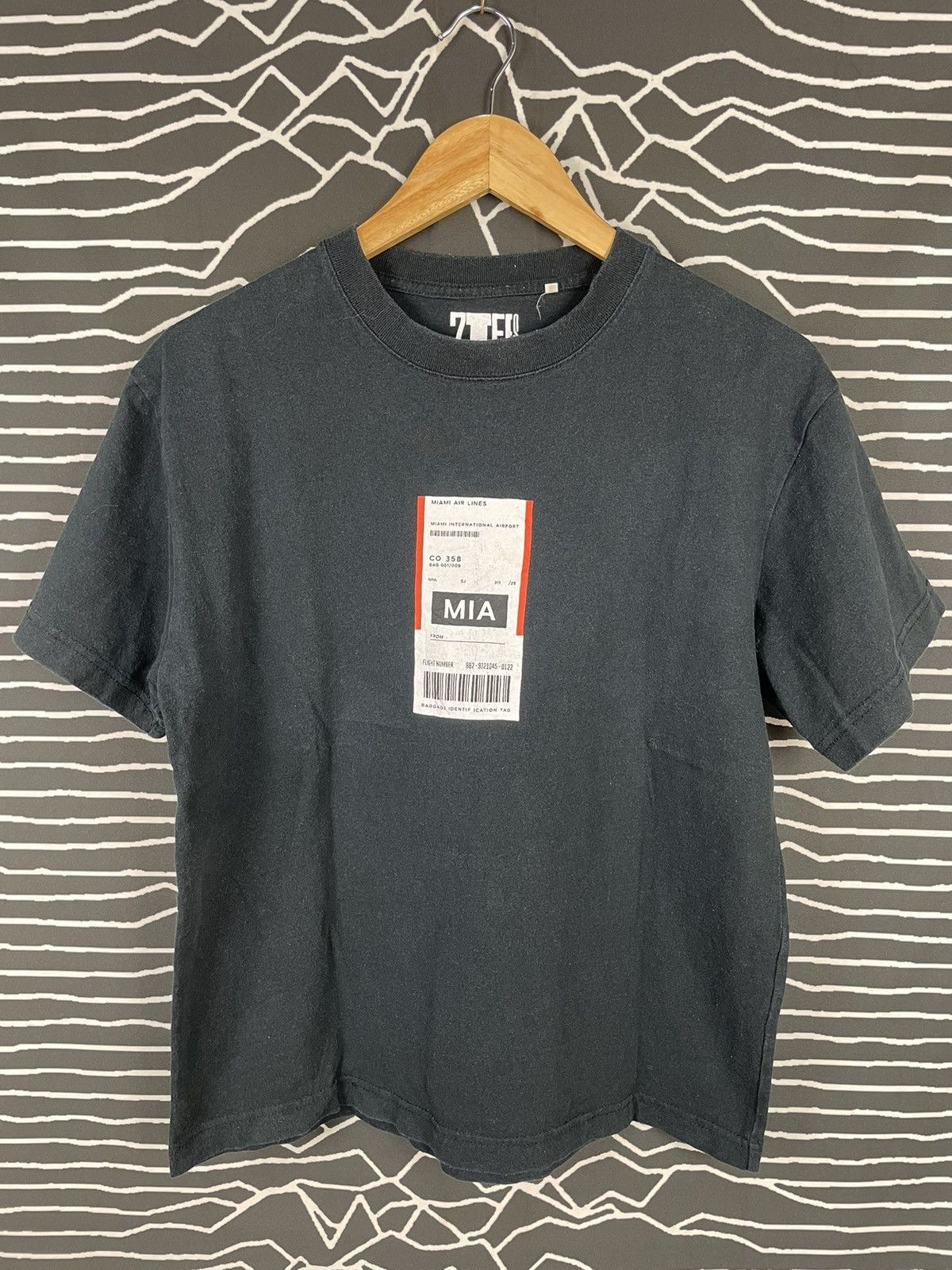 Japanese Brand 7Tees Shirt Miami Airlines Ticket Print Size US S / EU 44-46 / 1 - 1 Thumbnail