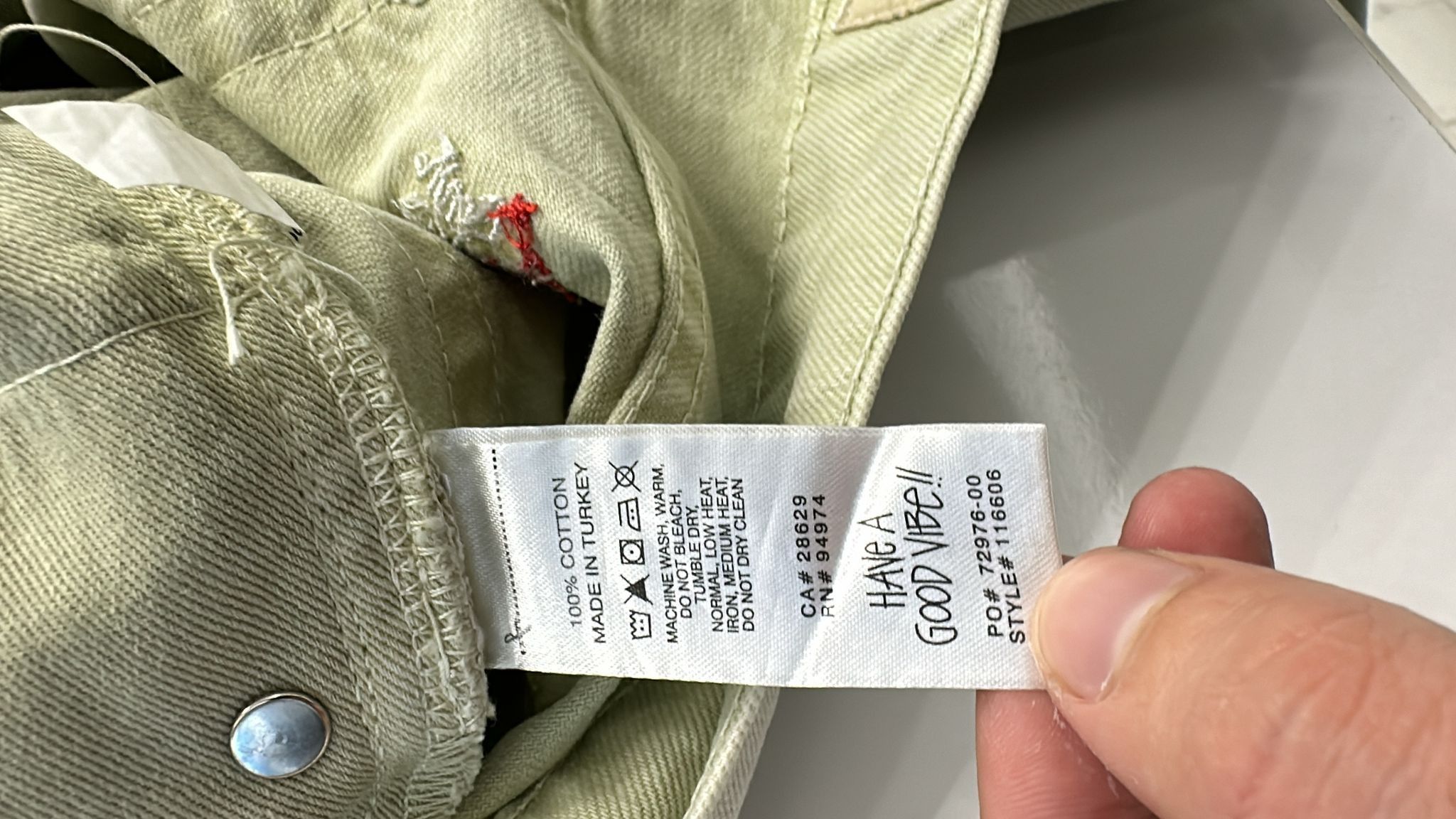 Stussy × Vintage Stussy Double Dye Big 'Ol Jeans In Cream Size 28 Size US 28 / EU 44 - 11 Thumbnail