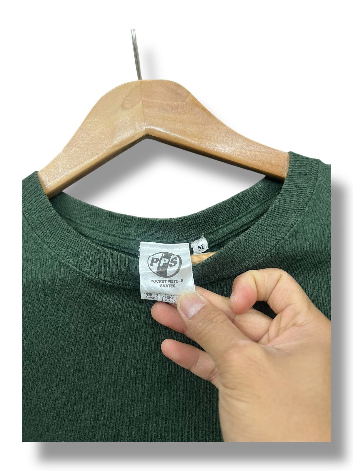 Santa Cruz Skateboards Pocket Pistols Skateboards Long Sleeve Tee – Green Size US M / EU 48-50 / 2 - 5 Thumbnail