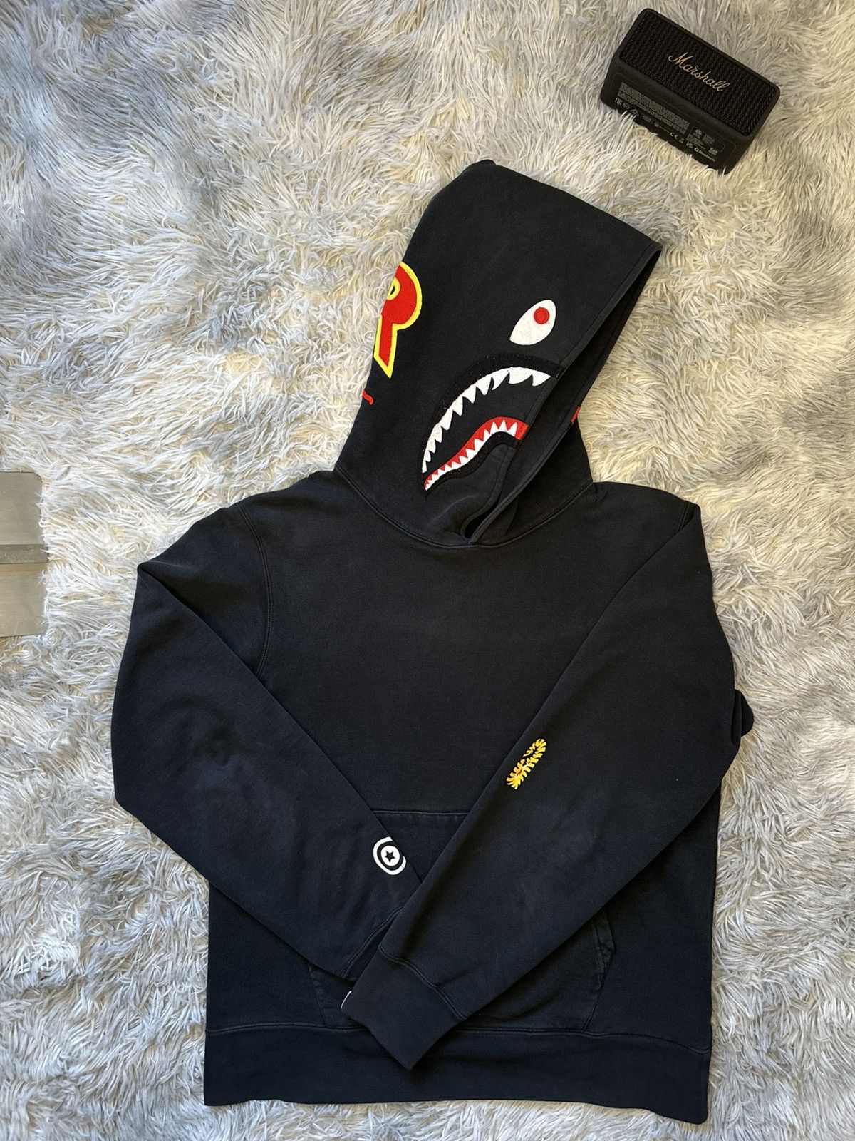 Ape Bape Color Hoodie Black 2nd Shark L