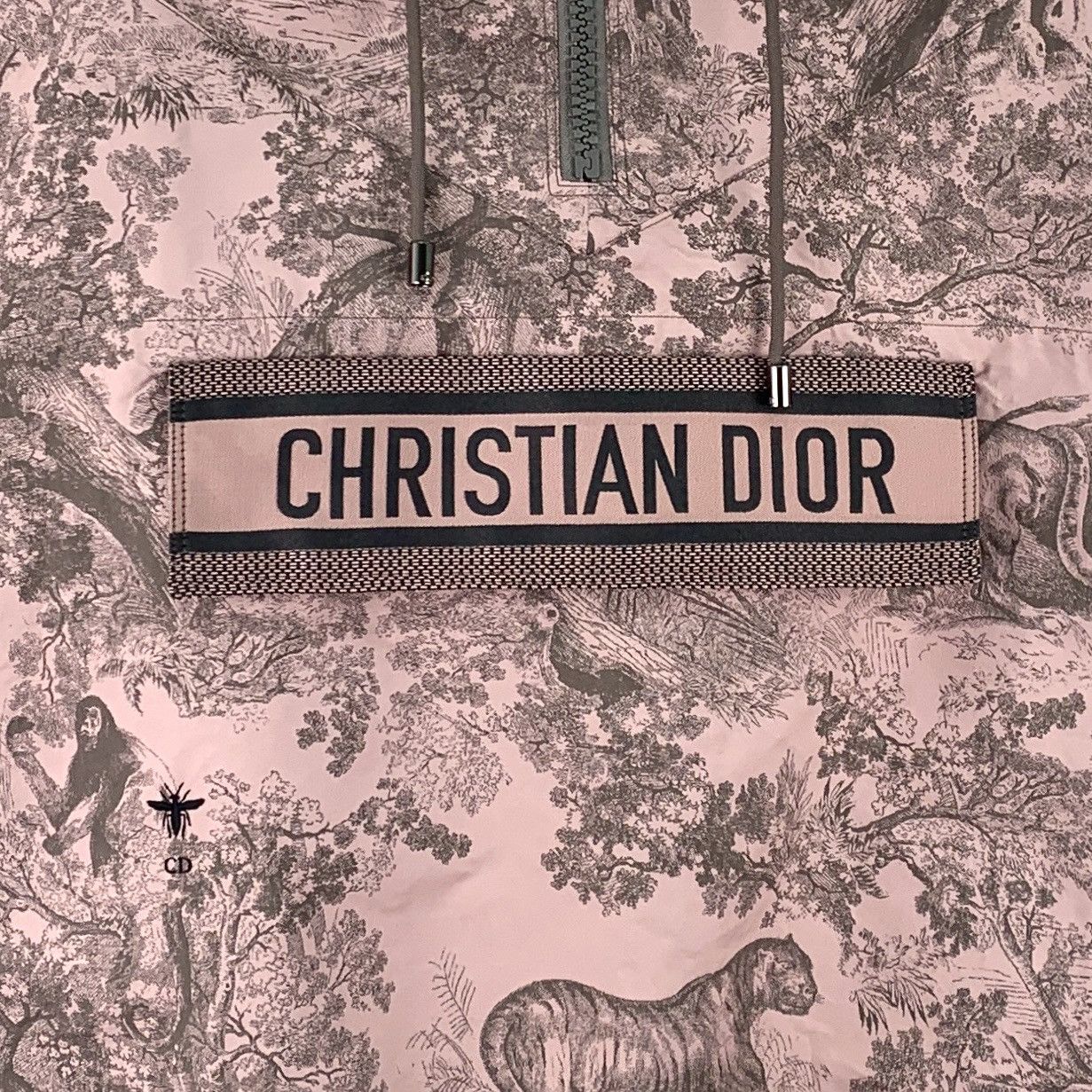 Dior Dior Pink Zoo Collection Hooded Short Sleeve Jacket K26WX Size L / US 10 / IT 46 - 4 Thumbnail