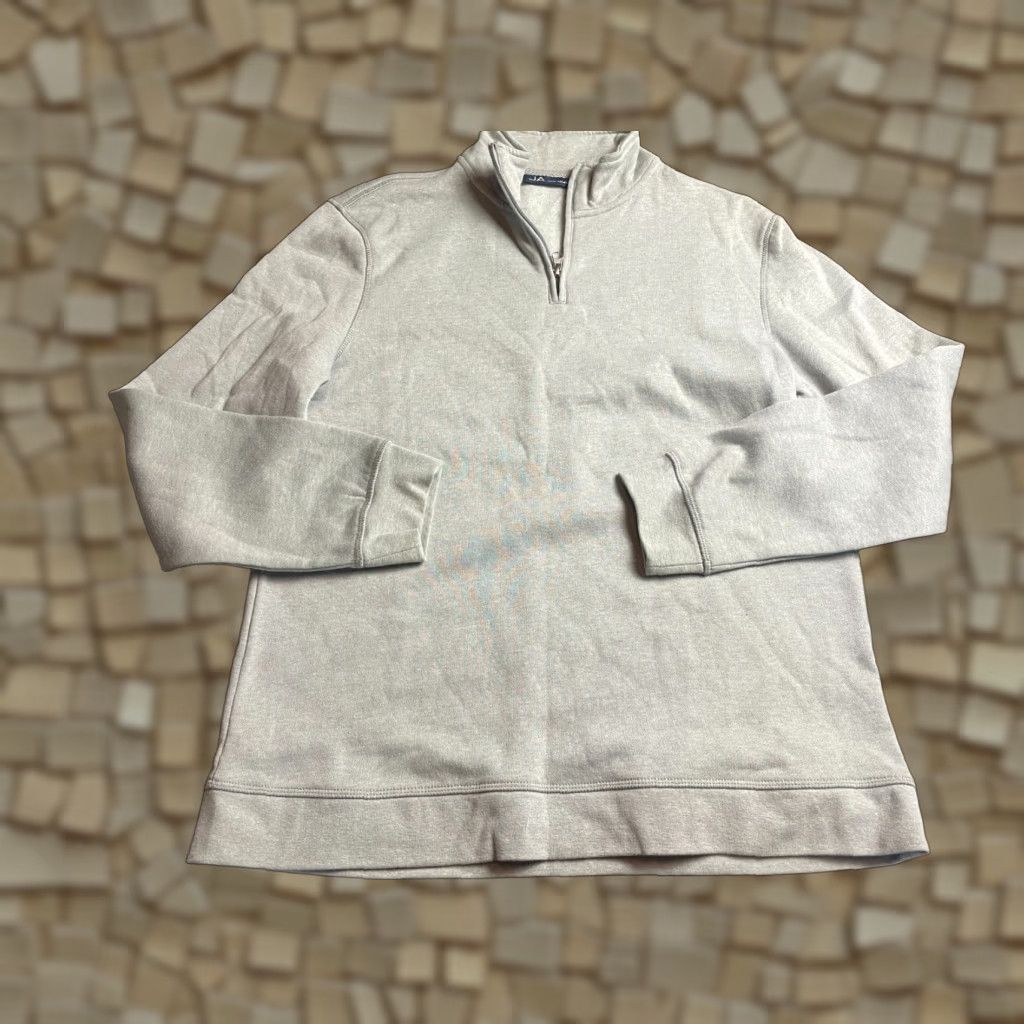 Vintage John Ashford Sweater Mens Medium Gray Pullover 1/4 Zip Up Size US M / EU 48-50 / 2 - 1 Thumbnail