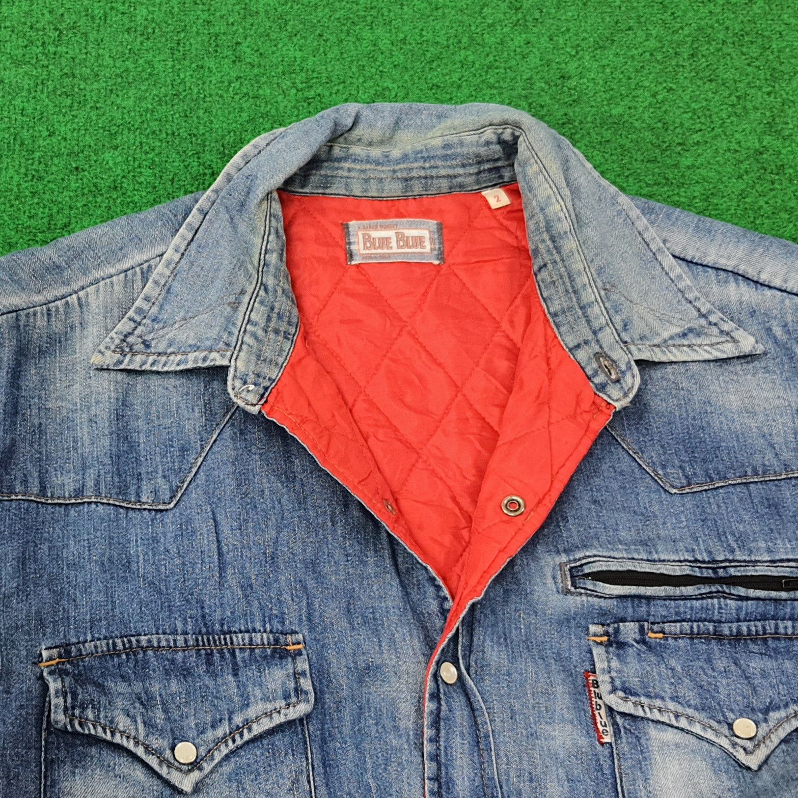 Blue Blue Japan Vintage Blue Blue Japan Denim Button Up Jacket C249N13 Size US M / EU 48-50 / 2 - 4 Thumbnail