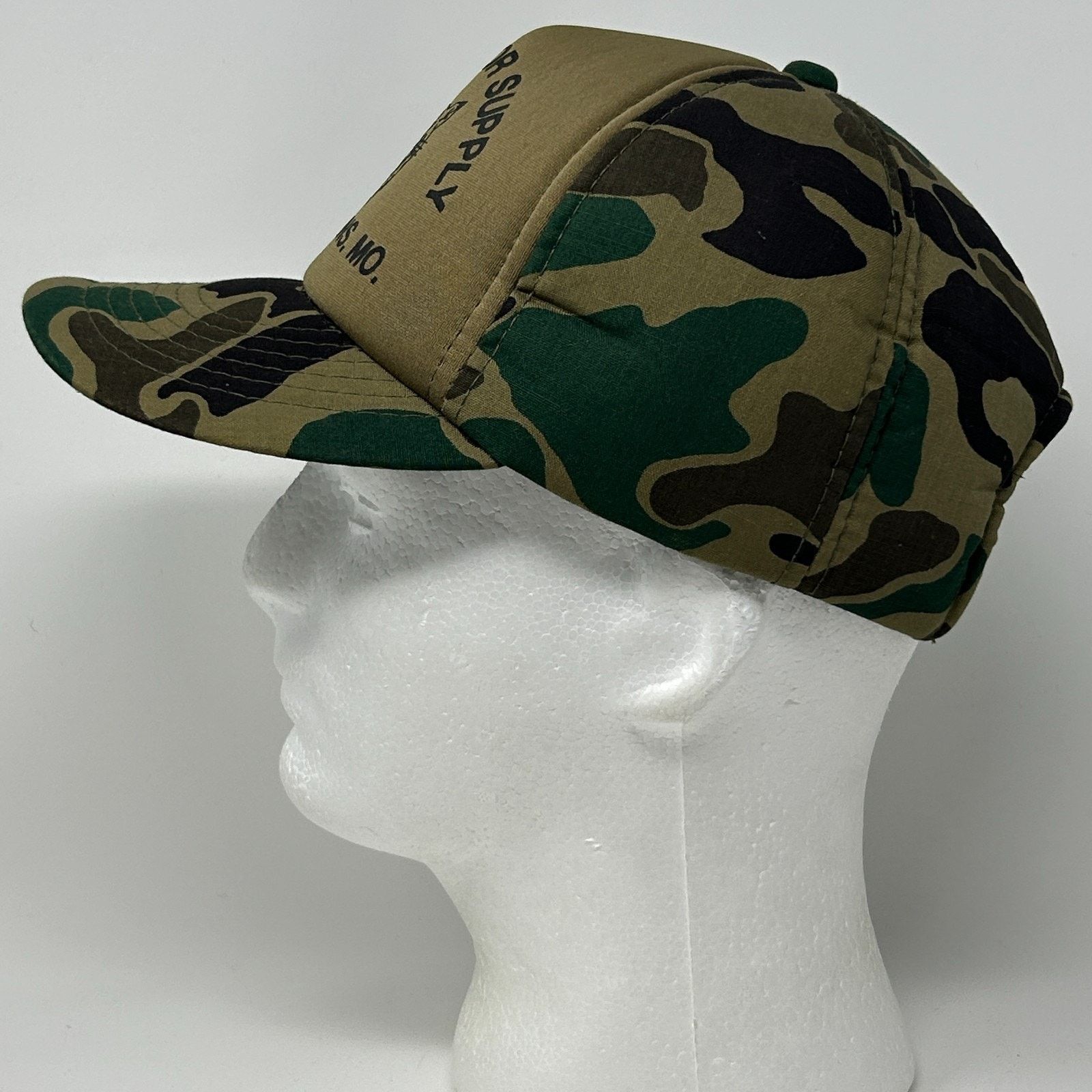 Vintage Vintage 80s Link Motor Supply Hat Baseball Cap Camouflage Size ONE SIZE - 6 Thumbnail