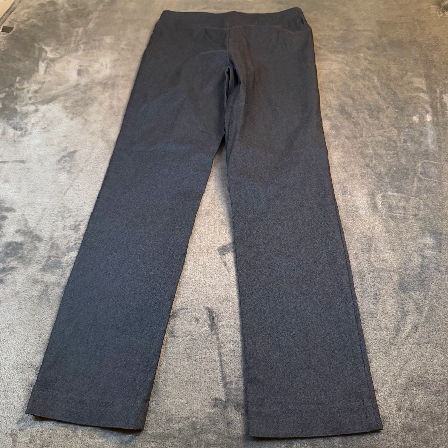 JM Collection JM Collection Womens PS Charcoal Gray Pull On Straight Leg Dress Pants Petite Size 28" / US 6 / IT 42 - 3 Thumbnail