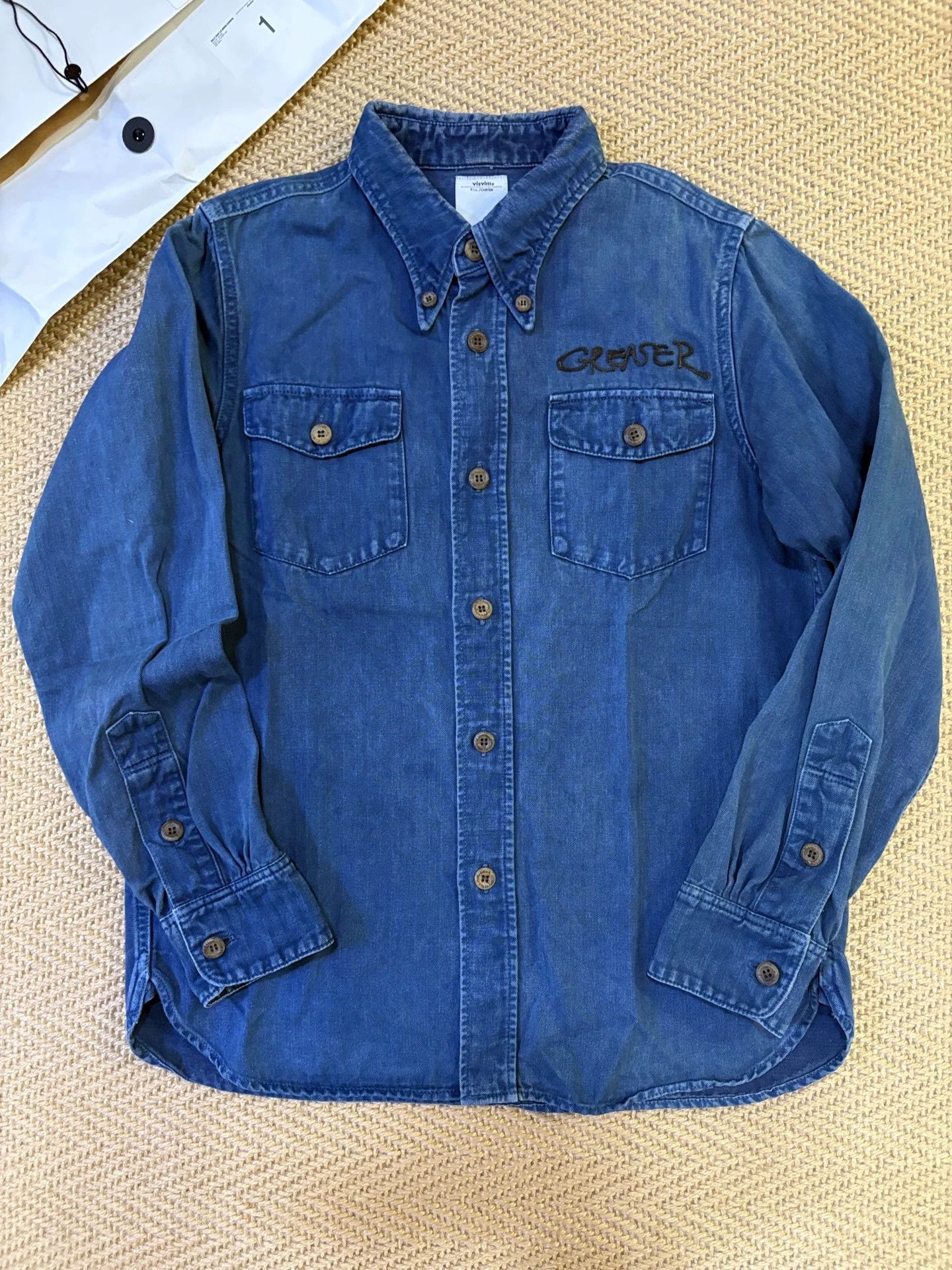 Visvim VISVIM 15ss WALLY L/S INDIGO OVERDYE Vintage Shirt Size US S / EU 44-46 / 1 - 2 Thumbnail