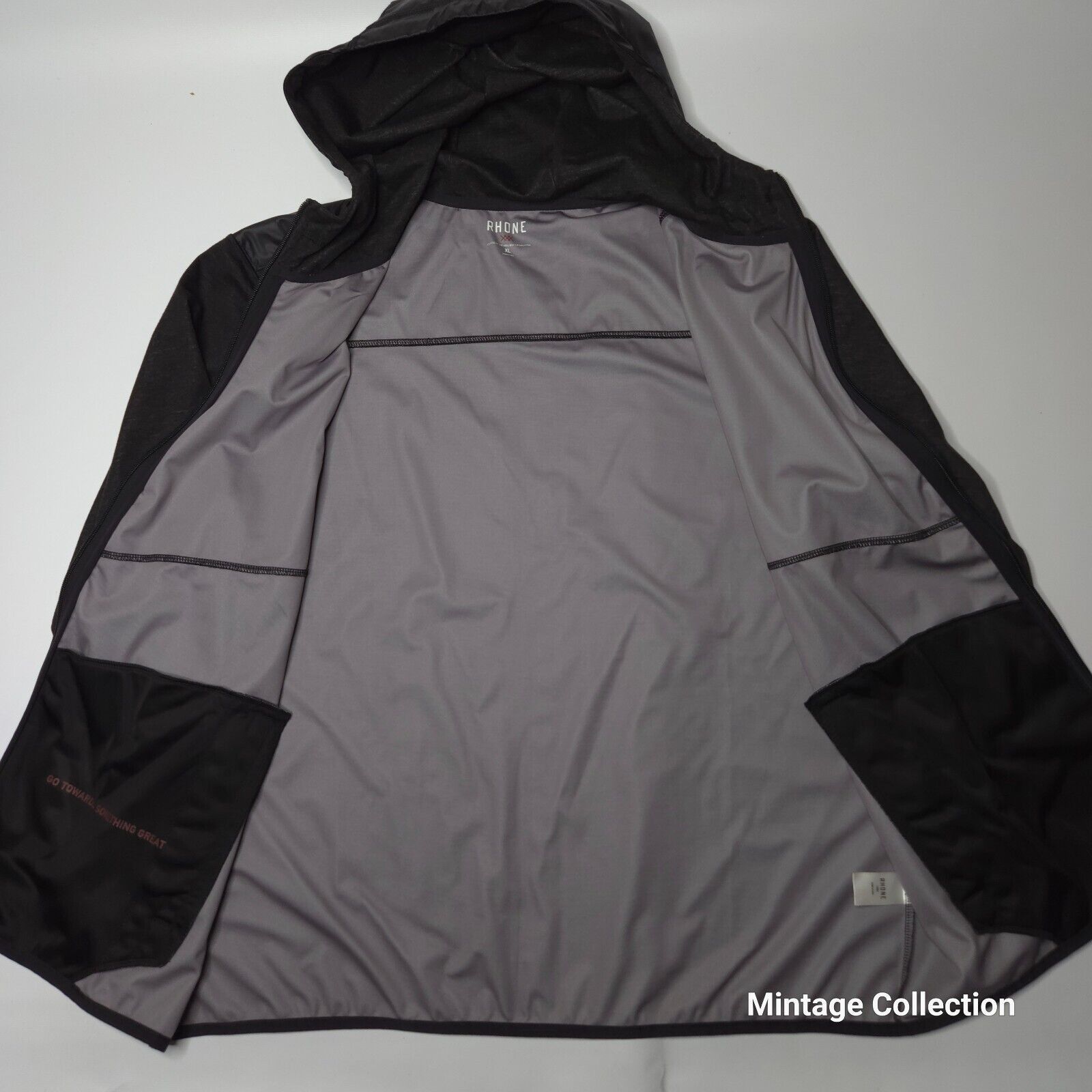 Rhone Rhone Tech Terry Hybrid Black Full Zip Hoodie Jacket XL Size US XL / EU 56 / 4 - 6 Thumbnail