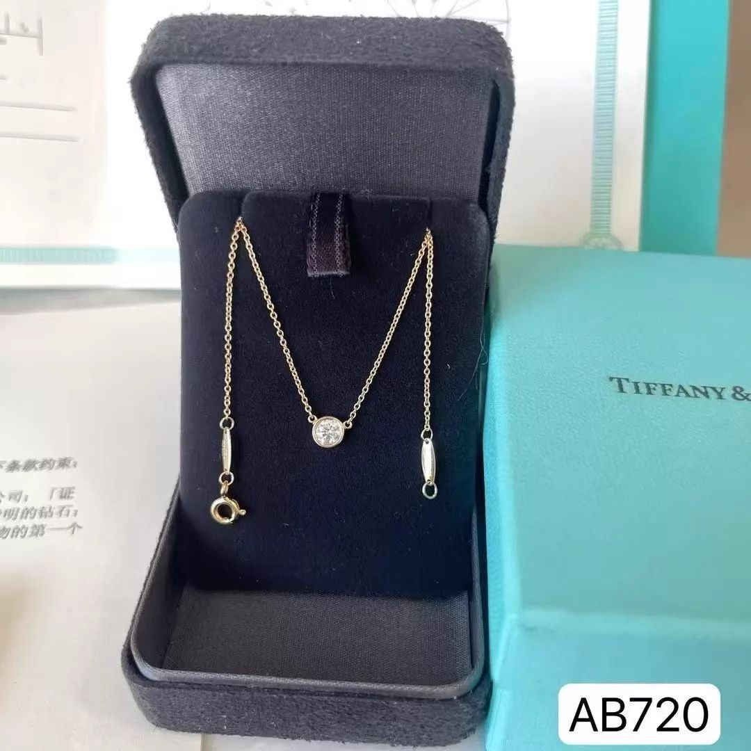 Tiffany & Co. Tiffany Bubble 18K RG 0.3ct Diamond VVS2 F Color 41cm New Size ONE SIZE - 2 Thumbnail