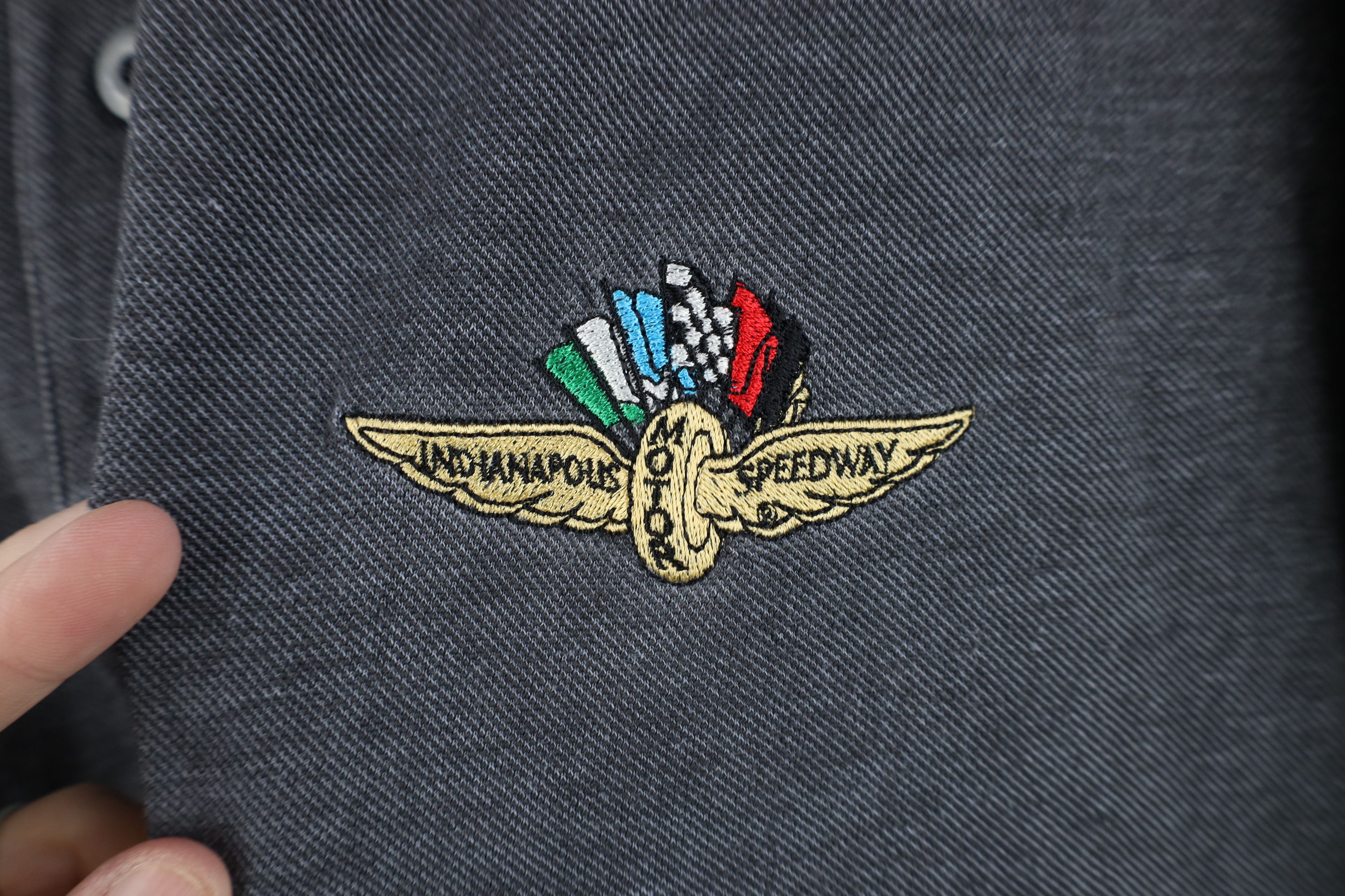 Vintage Vintage 90s Indianapolis Motor Speedway Polo Shirt Gray Size US M / EU 48-50 / 2 - 4 Thumbnail
