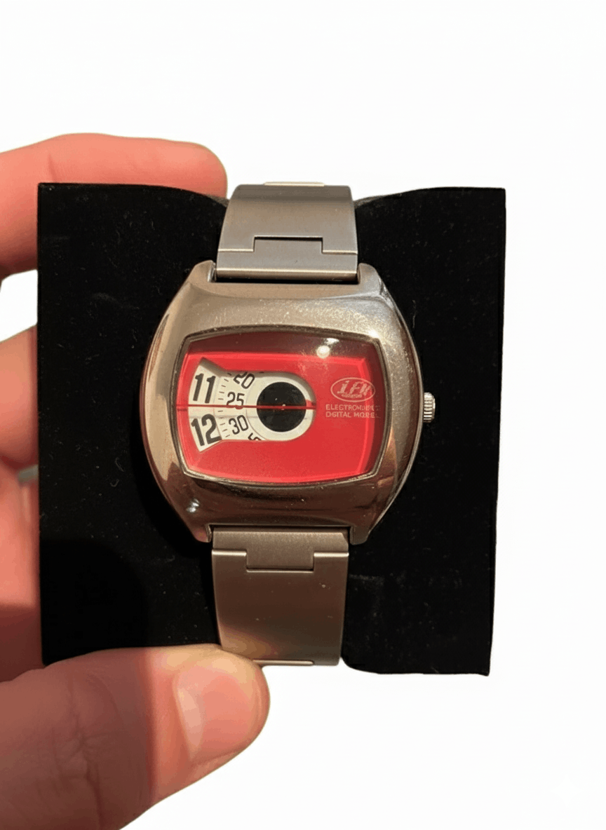 Vintage 1970s IFO Novaqua Jump Hour “Electronvolt” Watch Size ONE SIZE - 1 Thumbnail