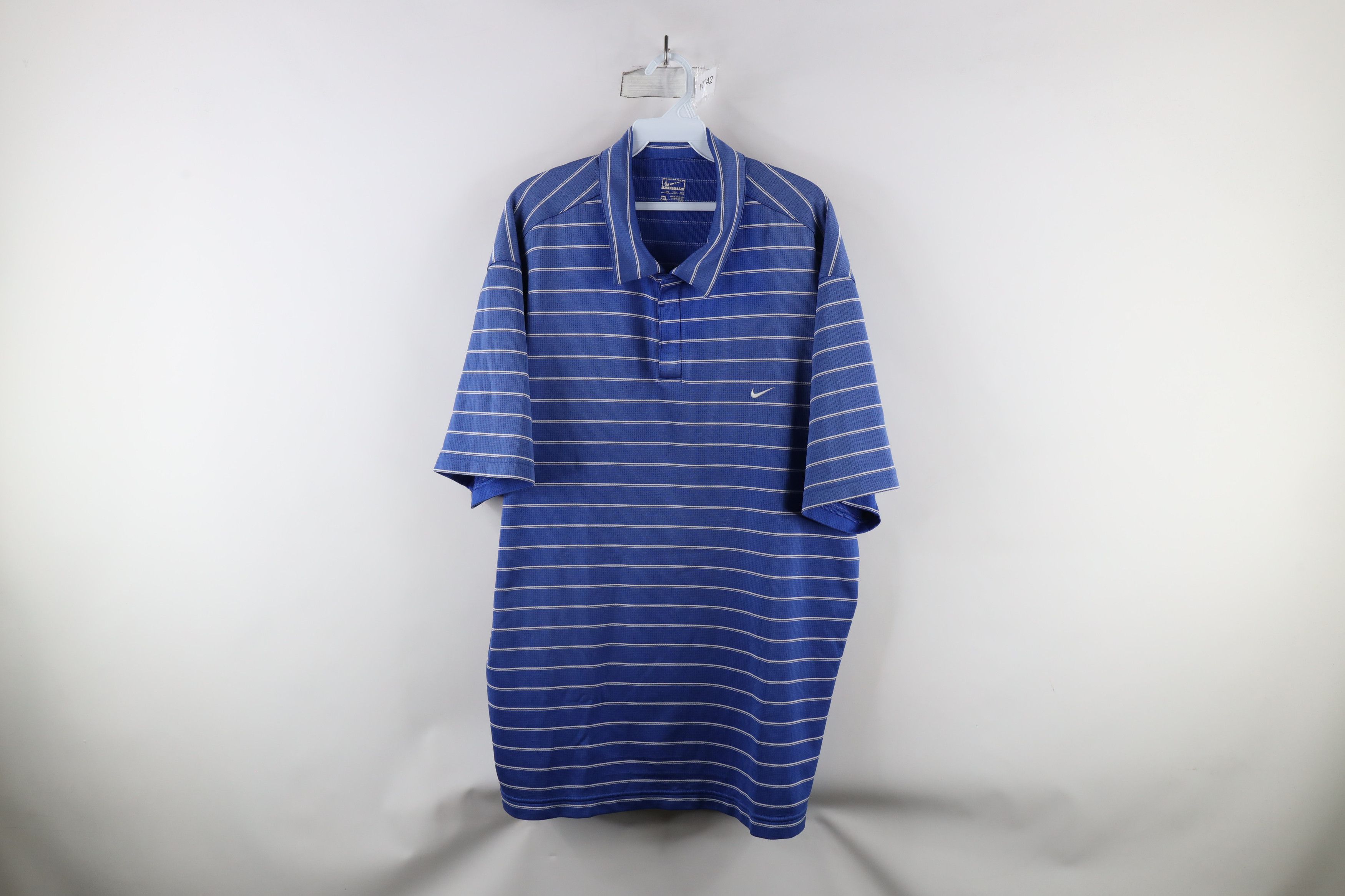 Nike × Vintage Vintage Nike Travis Scott Mini Swoosh Striped Knit Polo Size US XXL / EU 58 / 5 - 1 Thumbnail