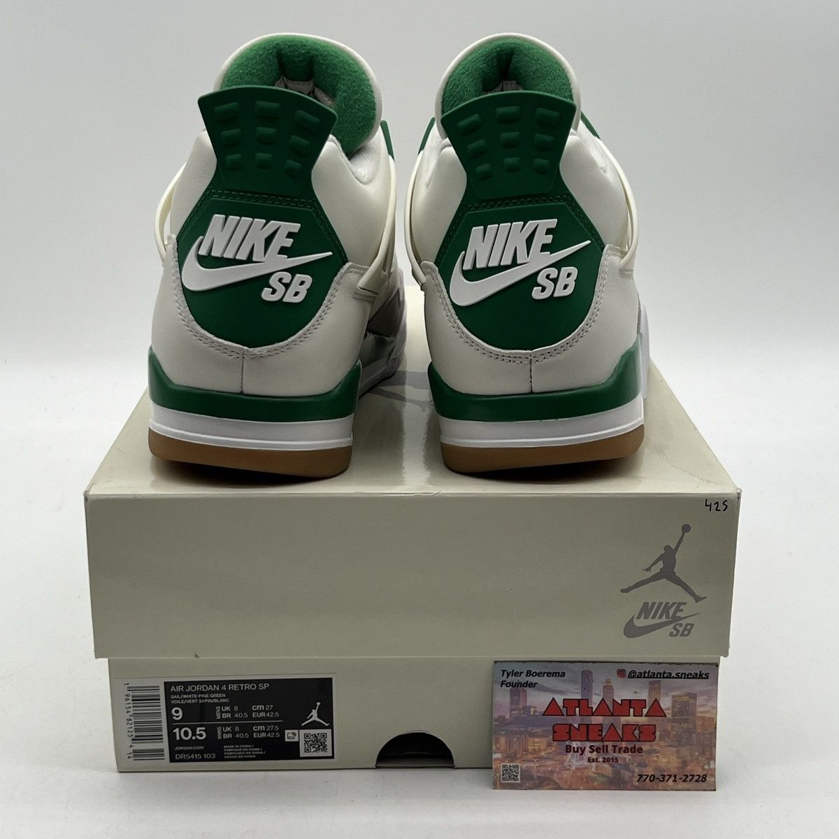 Nike Nike sb x air Jordan 4 pine green Size US 9 / EU 42 - 3 Thumbnail