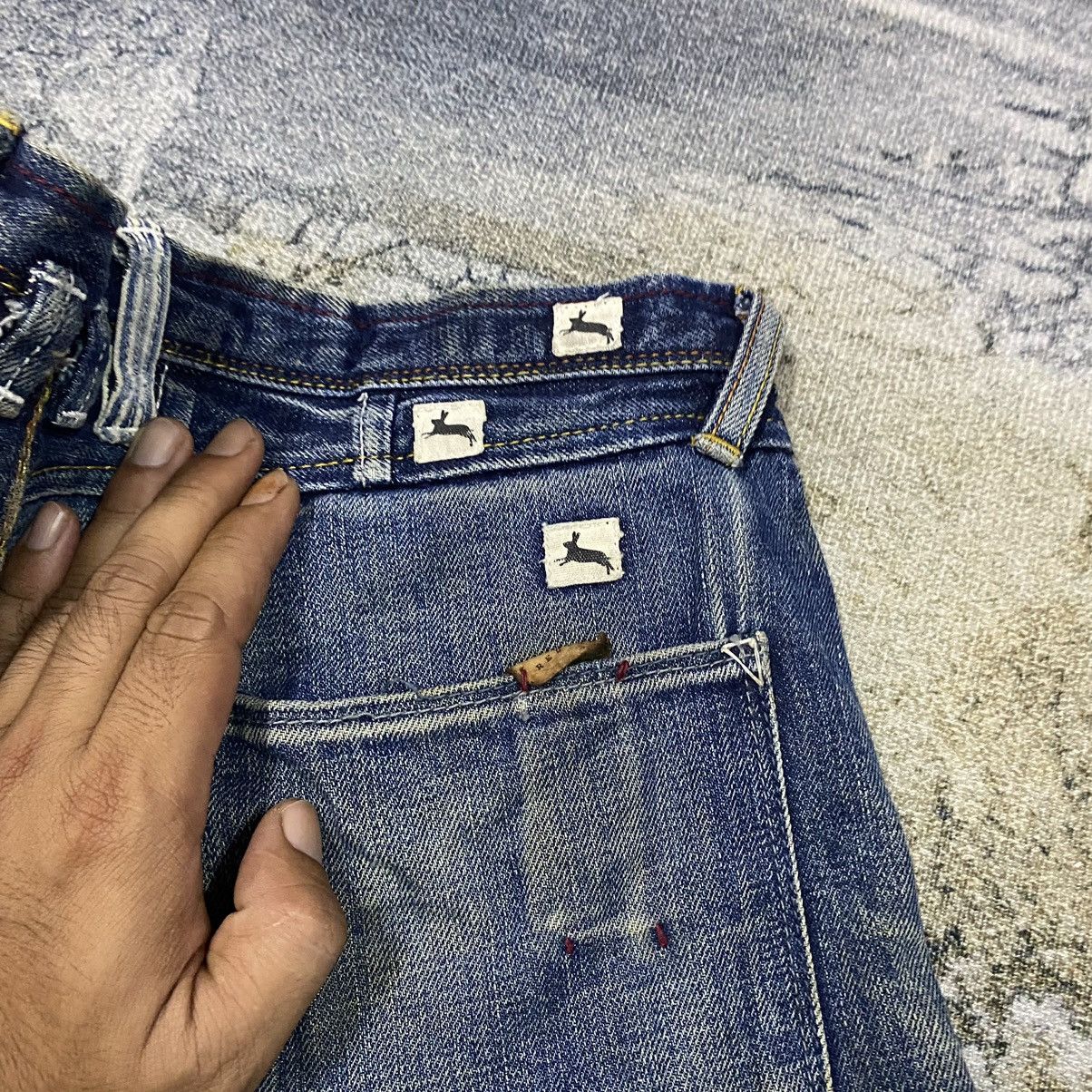 If Six Was Nine × Paul Smith Red Ear × Vintage Vintage Selvedge Paul Smith Rusty Faded Distress Denim Jeans Size US 33 - 20 Thumbnail