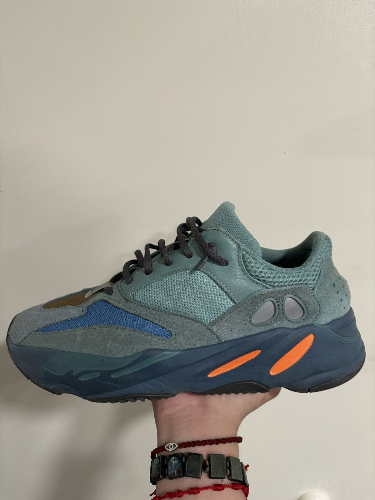 image of Adidas x Yeezy Season Yeezy 700 “Faded Azure” Colorway Shoes in Blue, Men's (Size 11)