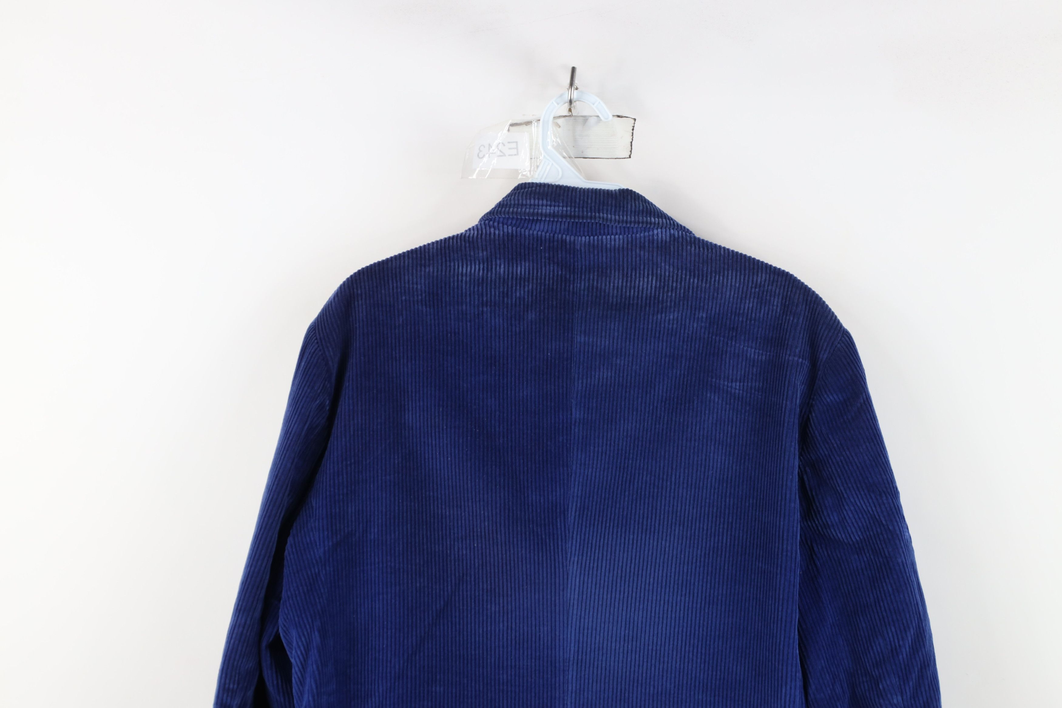 Vintage Vintage 70s Streetwear Corduroy Suit Blazer Jacket Blue Size XXL / US 16-18 / IT 52-54 - 13 Thumbnail