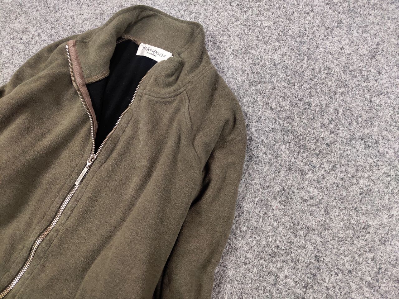 Yves Saint Laurent Vintage 90's Yves Saint Laurent YSL Logo Full Zip Pullover Size US L / EU 52-54 / 3 - 4 Thumbnail