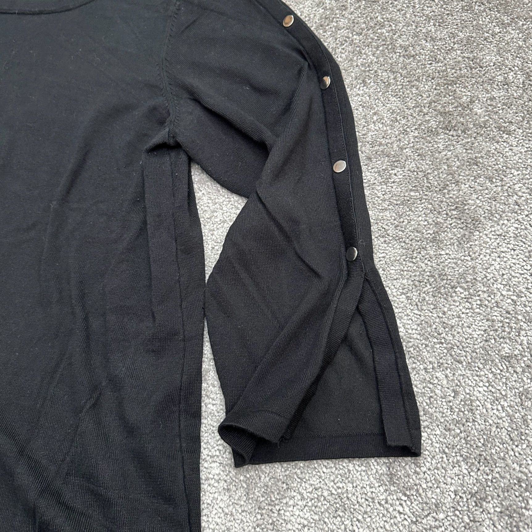 Vintage Carmen Marc Valvo Pullover Sweater Womens 2XL Black Round Neck Long Sleeve Knit Size XXL / US 16-18 / IT 52-54 - 5 Thumbnail