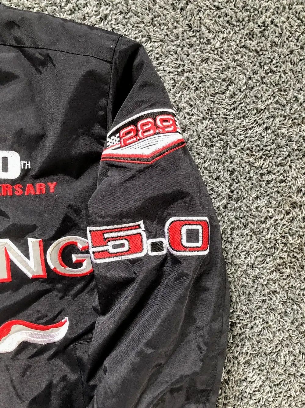 Japanese Brand 💥 Ford Mustang Vintage Racing Jacket Retro Y2K Size US XL / EU 56 / 4 - 5 Thumbnail