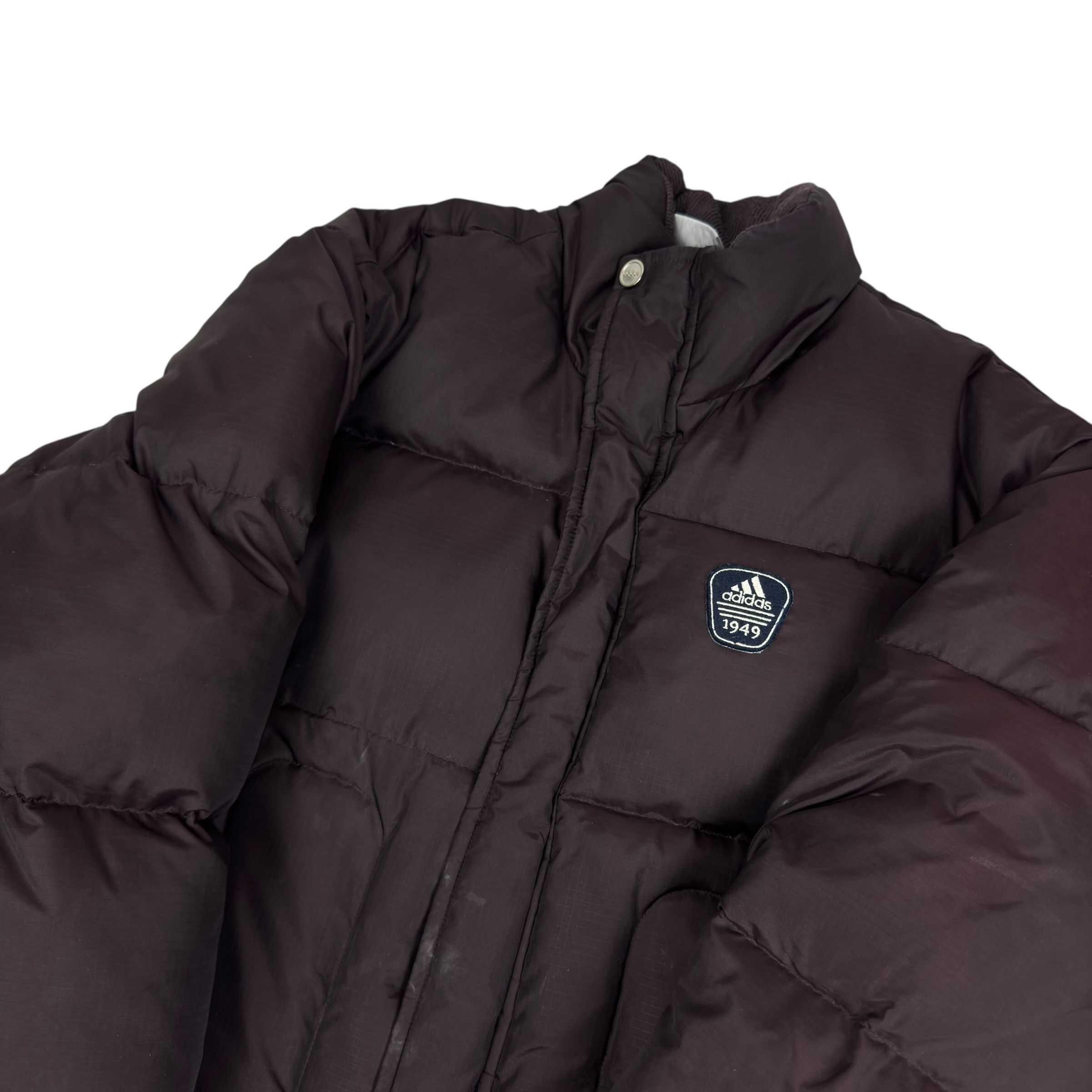 Adidas VTG Adidas Men's Brown Long Sleeve Full Zip Puffer Jacket XS Size US XS / EU 42 / 0 - 3 Thumbnail