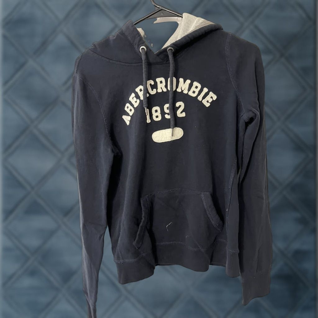 Abercrombie & Fitch VINTAGE Abercrombie & Fitch Sweater Womens Medium Pullover Hoodie Casual Blue Knit Fall Winter Girls Size M / US 6-8 / IT 42-44 - 1 Thumbnail