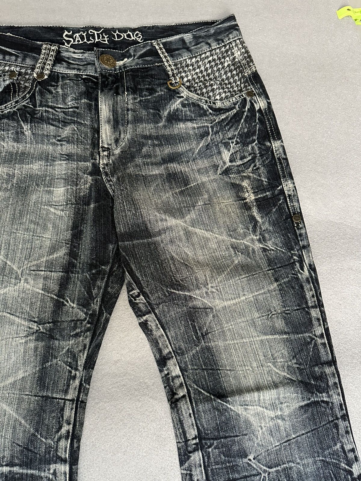 Japanese Brand FLARE Salty Dog Claw Mark Design Denim Size US 32 / EU 48 - 8 Thumbnail