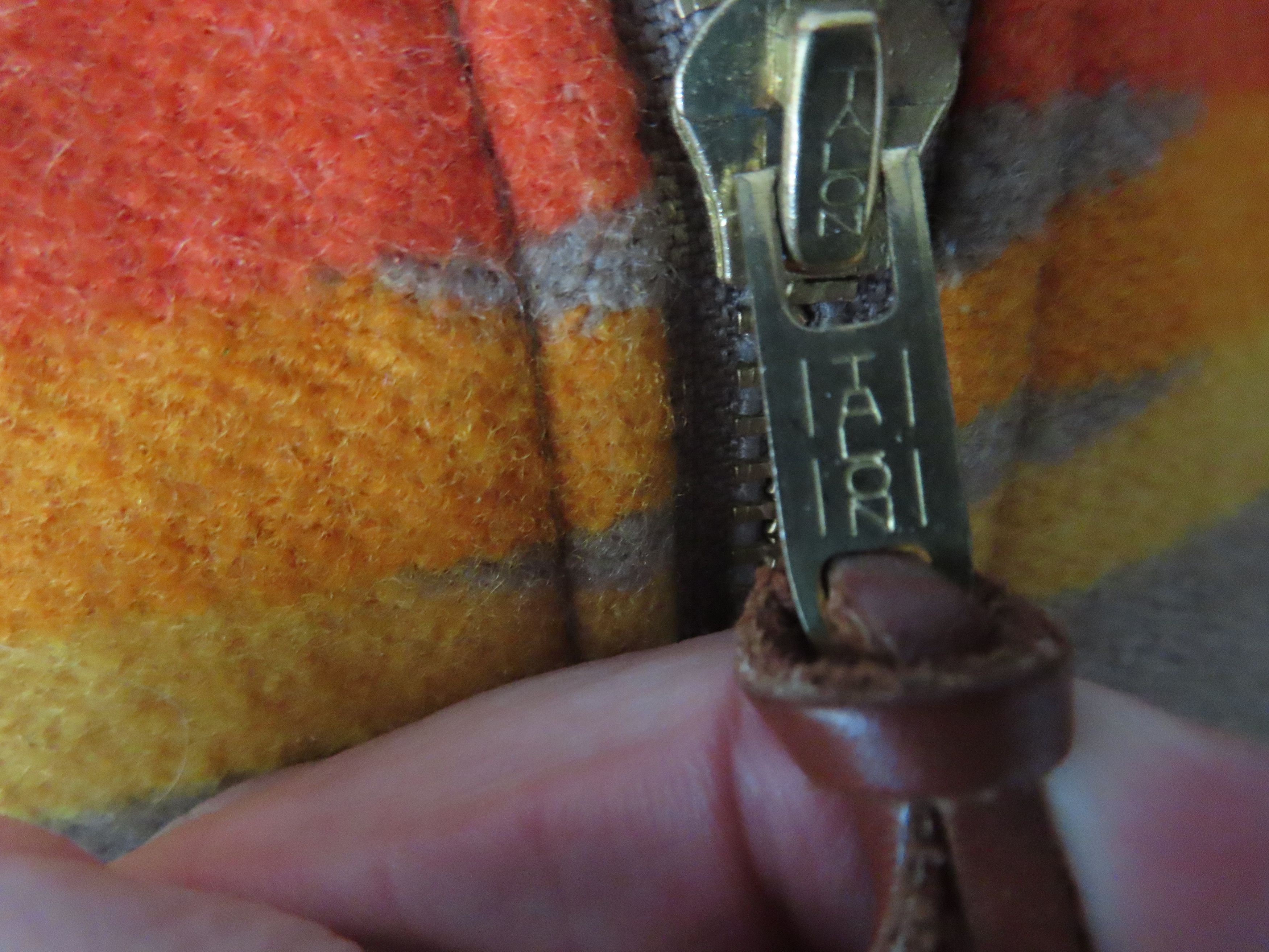 Pendleton × Vintage VTG PENDLETON WOOL WITH LEATHER SLEEVES FULL ZIP JACKET Size US XL / EU 56 / 4 - 2 Thumbnail