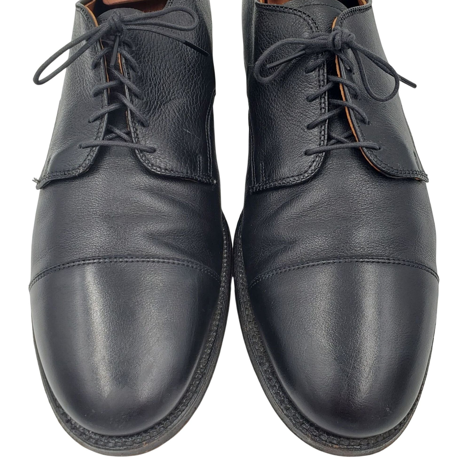 Alden Alden USA New England Dress Shoes Men 13 Black Leather Derby Size US 13 / EU 46 - 12 Thumbnail