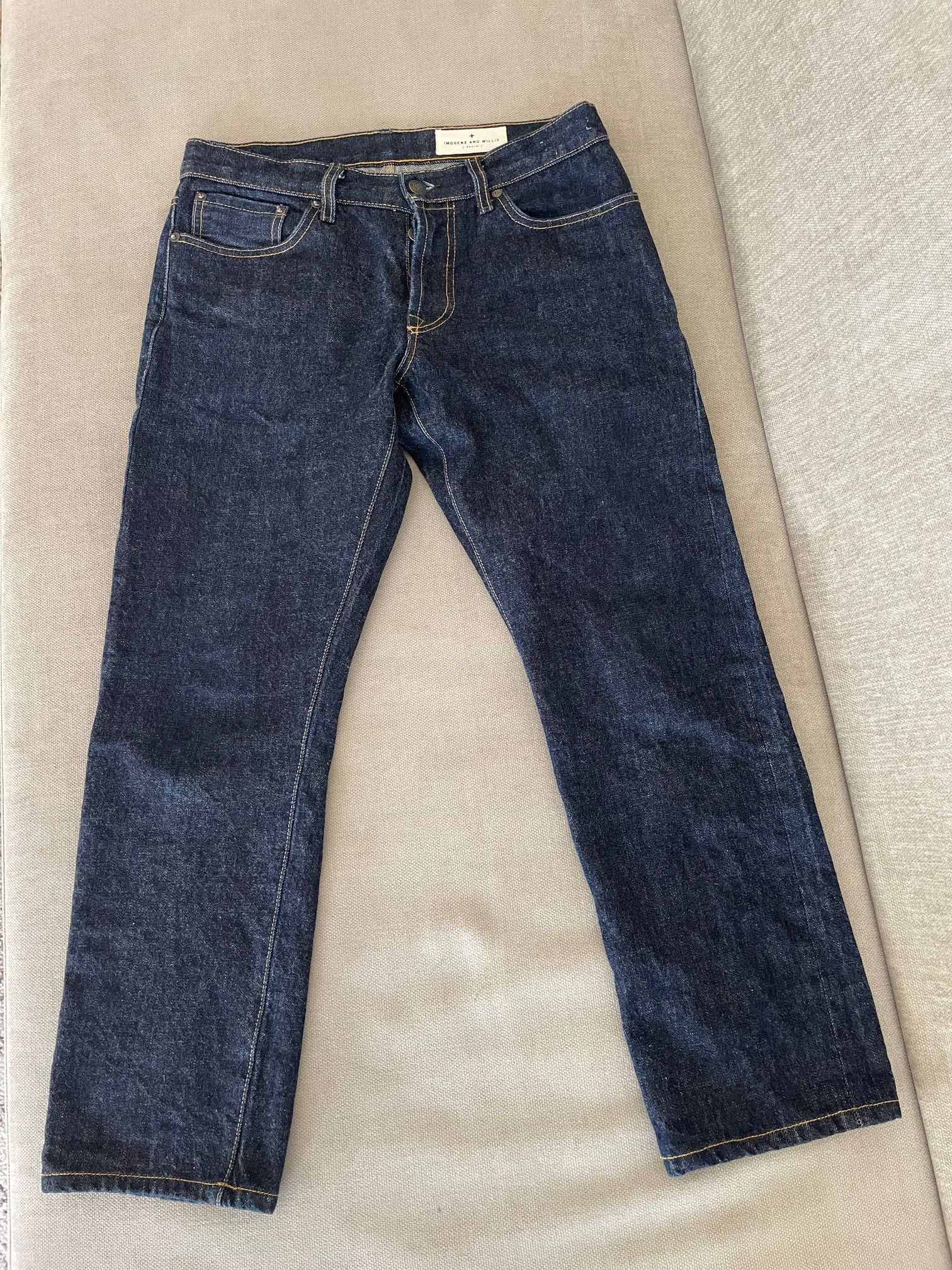 Imogene + Willie Barton Slim Japanese Selvedge Jean - Indigo Size US 29 - 1 Thumbnail