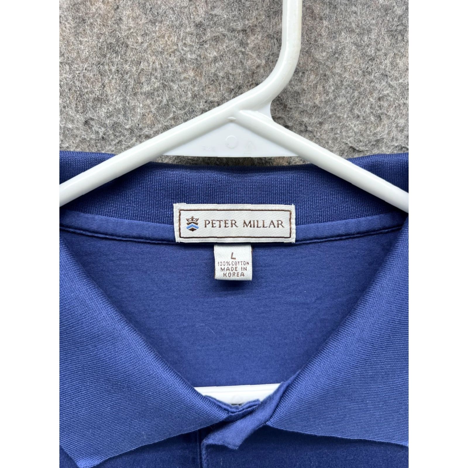 Peter Millar Peter Millar Polo Shirt Mens L Blue Solid Minisink Logo Short Sleeve Casual Size US L / EU 52-54 / 3 - 3 Thumbnail