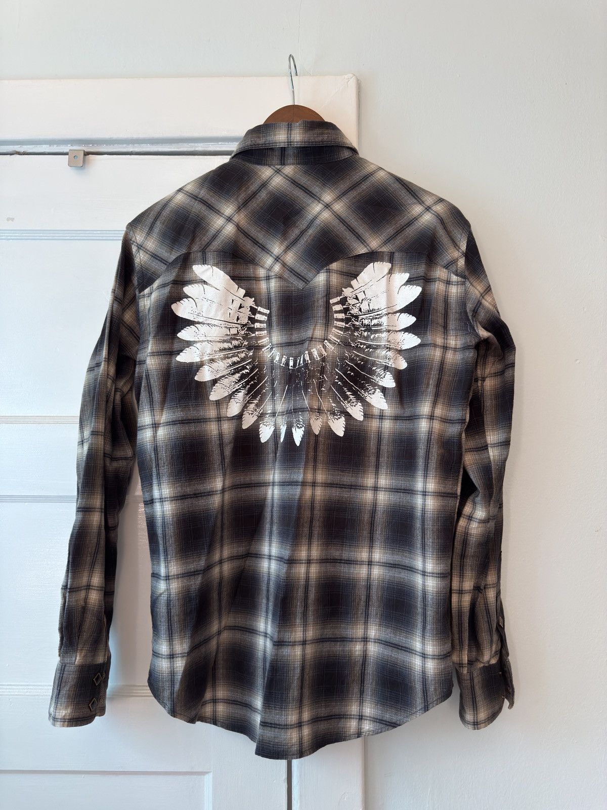 Vintage Sun Faded Native Print Western Flannel Shirt Size US M / EU 48-50 / 2 - 1 Thumbnail