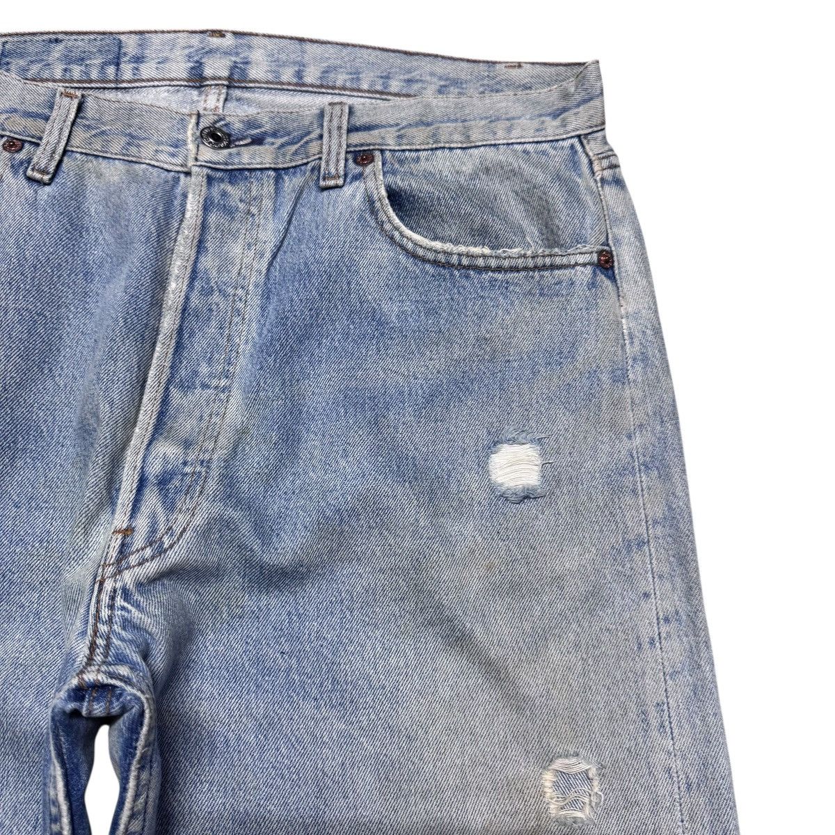 Levi's Vintage Levis 501 Distressed Denim Jeans Size US 35 - 5 Thumbnail