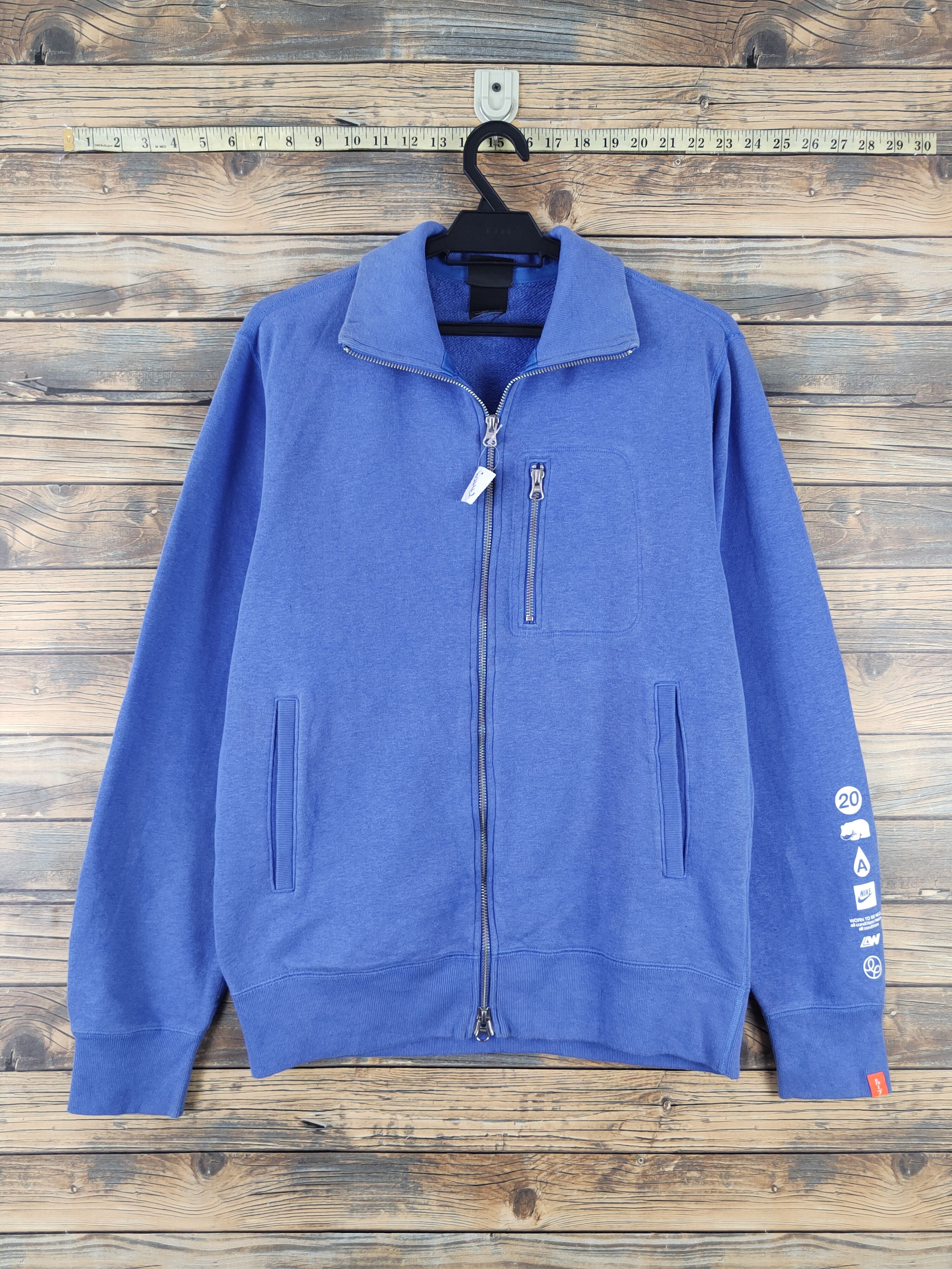 Nike DL Nike Blue Sportswear Sweaters vintage japan #W2242 Size US M / EU 48-50 / 2 - 1 Thumbnail