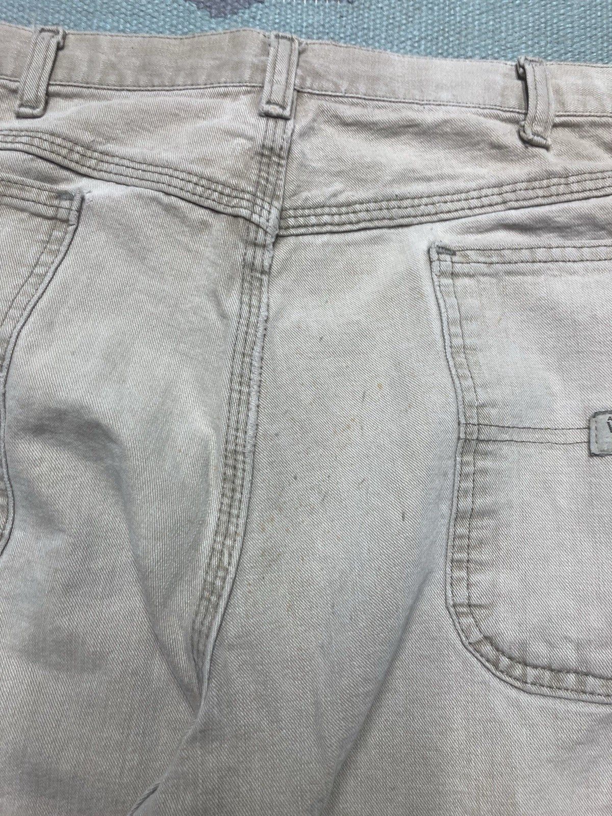 Vintage × Wrangler y2k wrangler carpenter pants khaki jeans baggy skater 37x32 Size US 37 - 6 Thumbnail