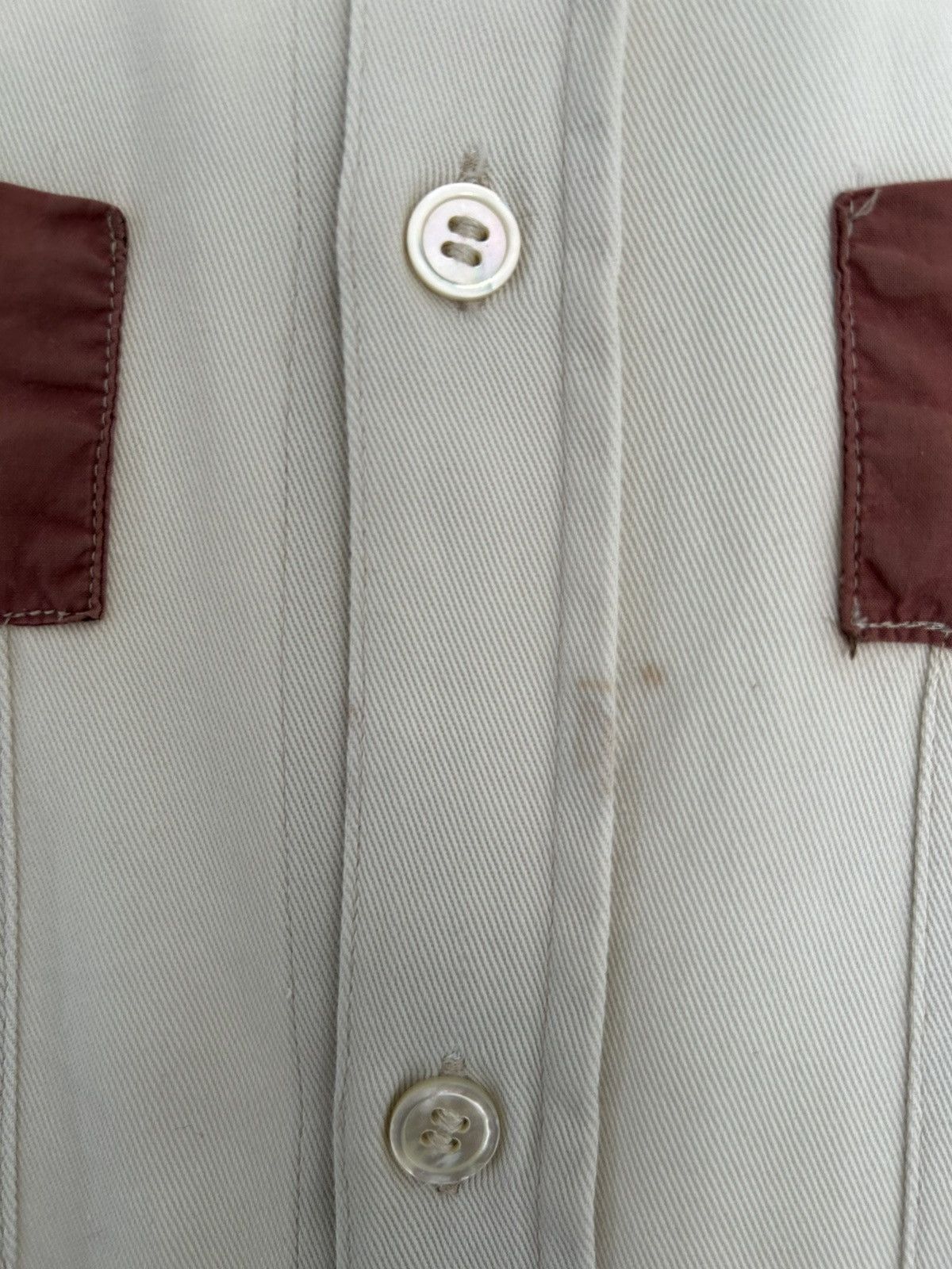 Helmut Lang Ss96 archive contrast colorblock cotton canvas workshirt Size US L / EU 52-54 / 3 - 4 Thumbnail