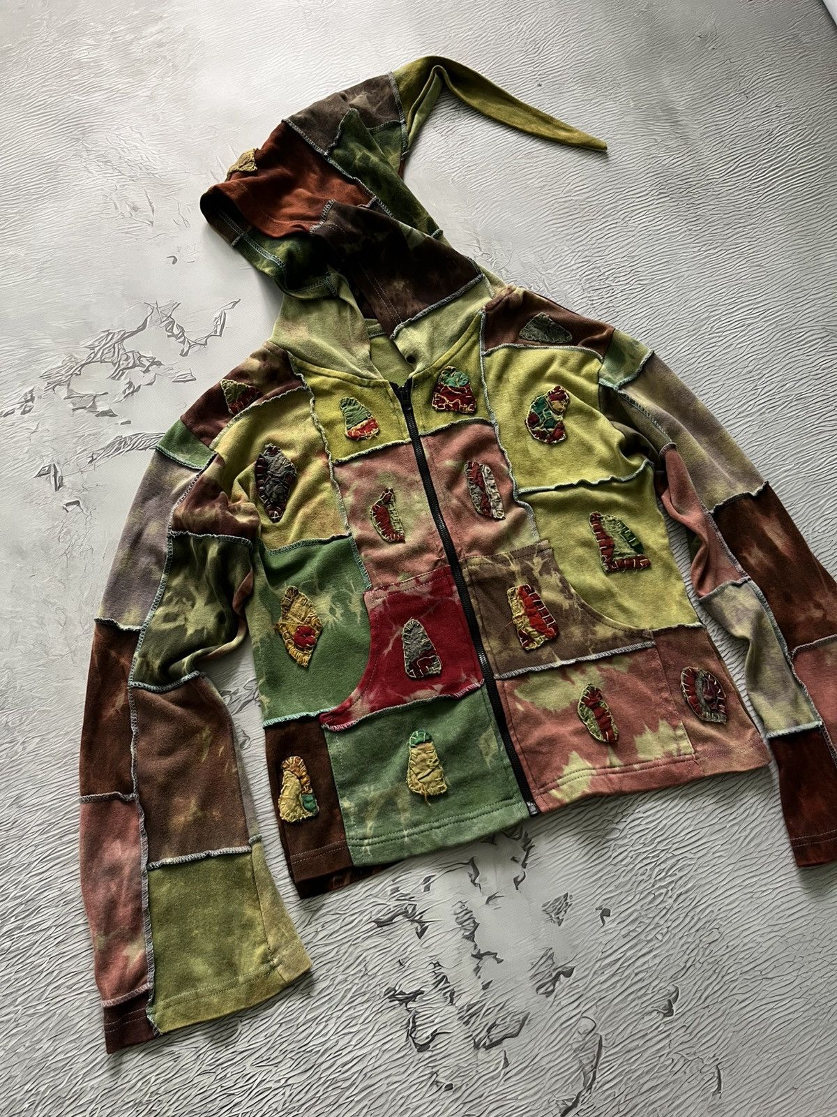 Vintage Vintage Nepal Miz Elf Hoodie Y2K Patchwork Opium Avant Garde Size US S / EU 44-46 / 1 - 1 Thumbnail