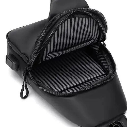 Japanese Brand × Leather Multifunctional Chest PU Leather Bag Size ONE SIZE - 4 Thumbnail