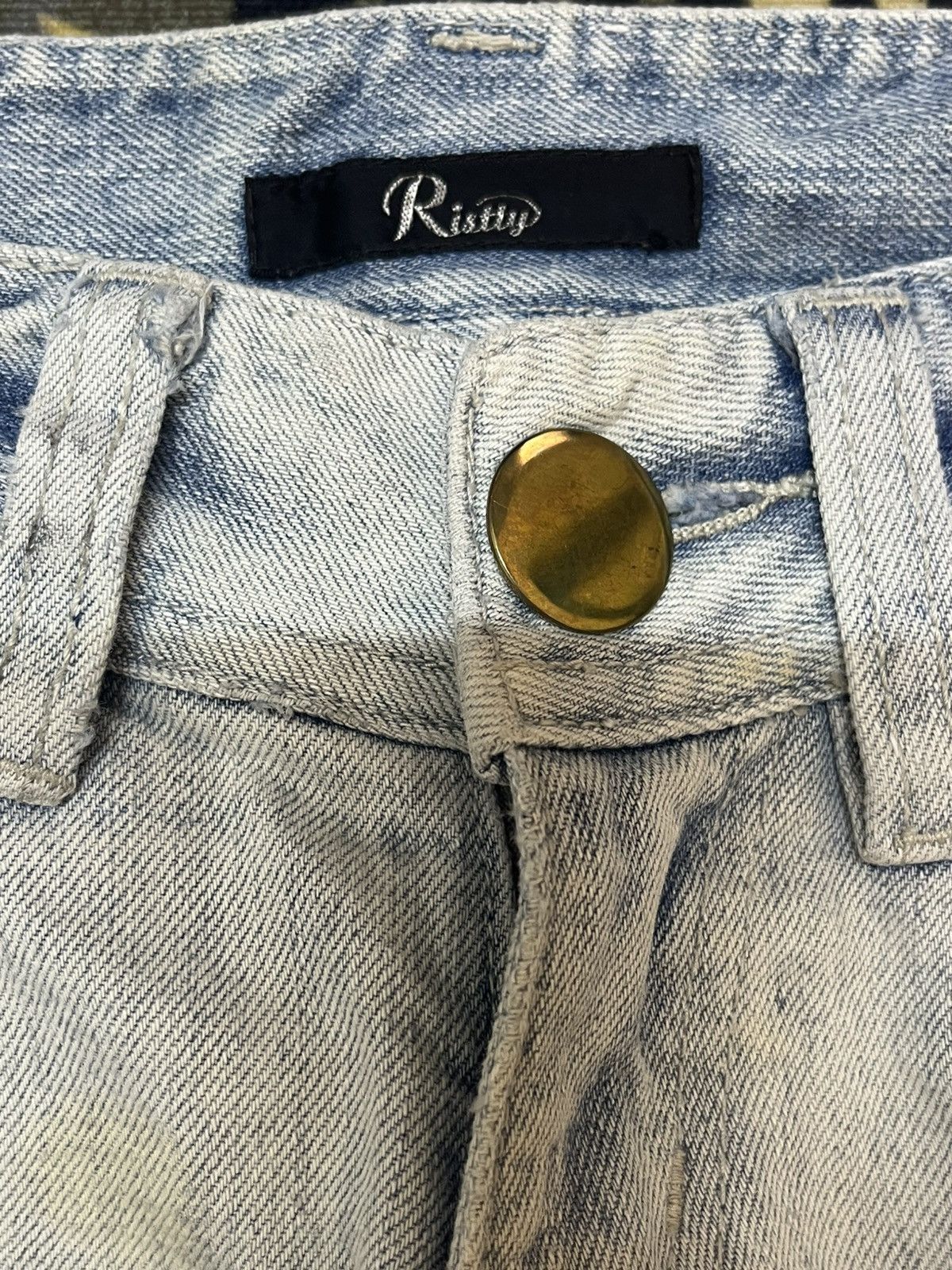 Japanese Brand Vintage Ristty Faded Grunge Distressed Denim Size US 28 / EU 44 - 7 Thumbnail