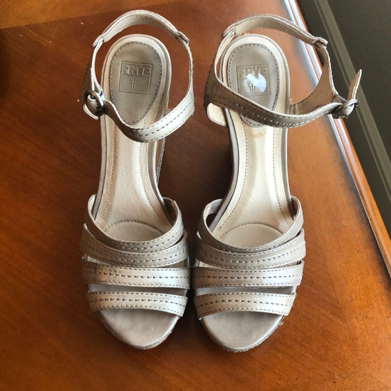 Frye Frye Corrina Stich leather wedge western bohemian sz 9.5 Size US 9.5 / IT 39.5 - 4 Thumbnail