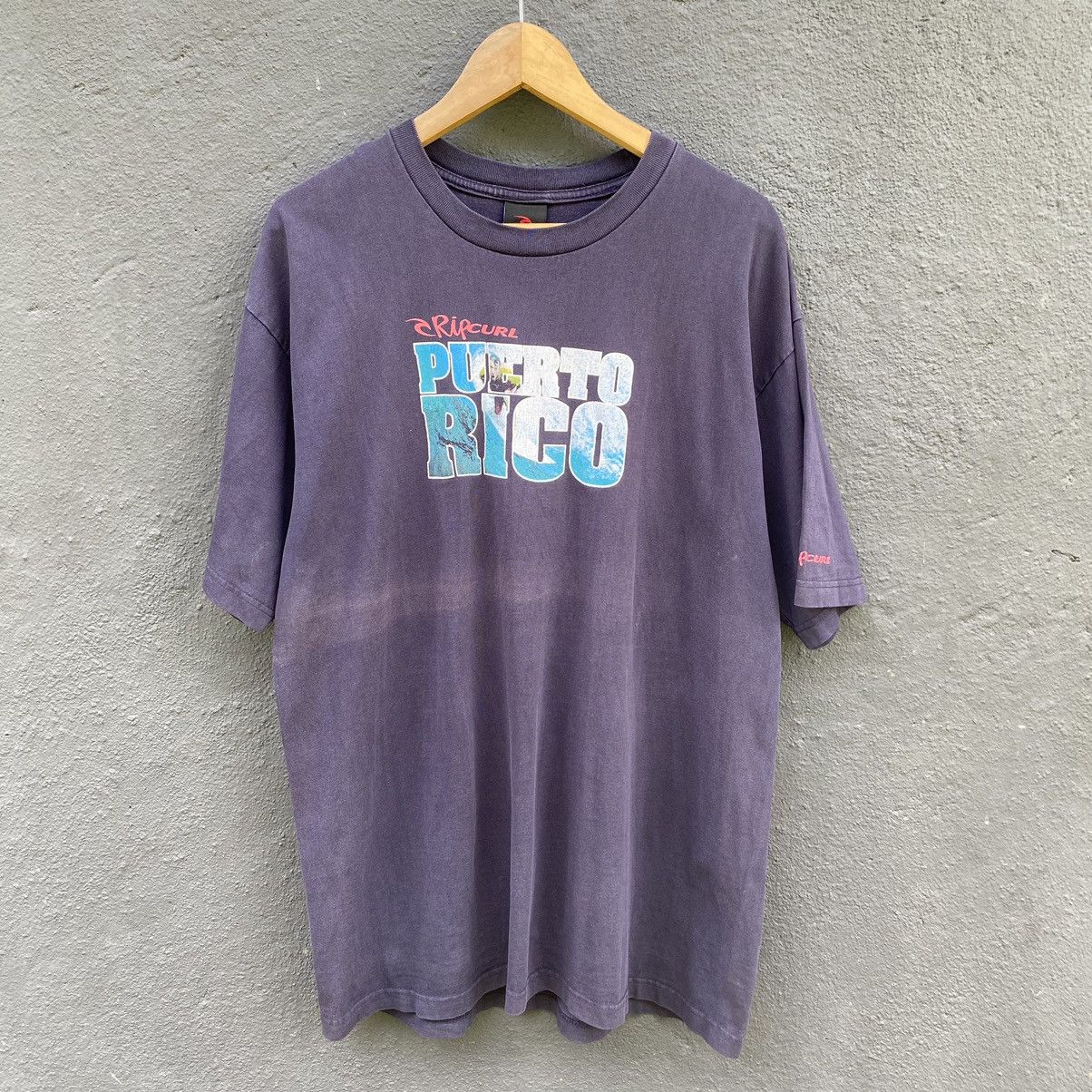 Ripcurl Thrashed Faded Vintage Y2K Rip Curl Puerto Rico Surf Tshirt Size US XL / EU 56 / 4 - 1 Thumbnail