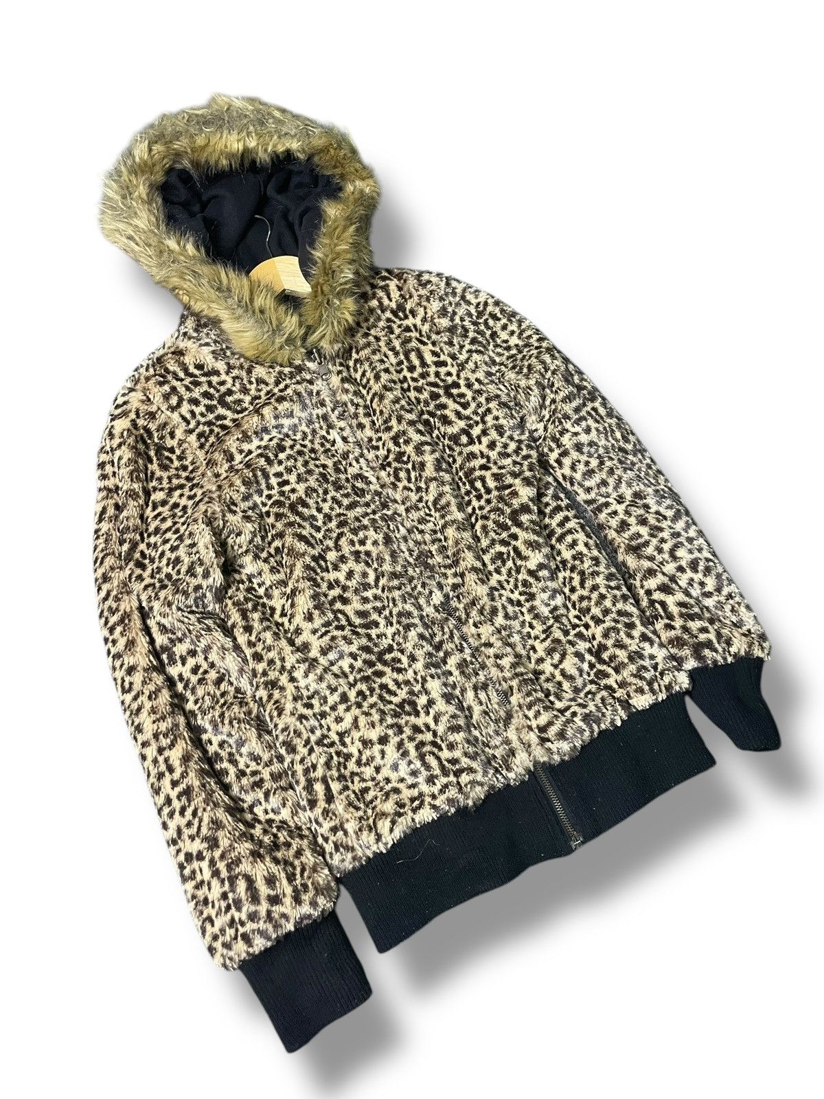 If Six Was Nine One Way Reversible Leopard Hooded Jacket (69) Size US M / EU 48-50 / 2 - 8 Thumbnail