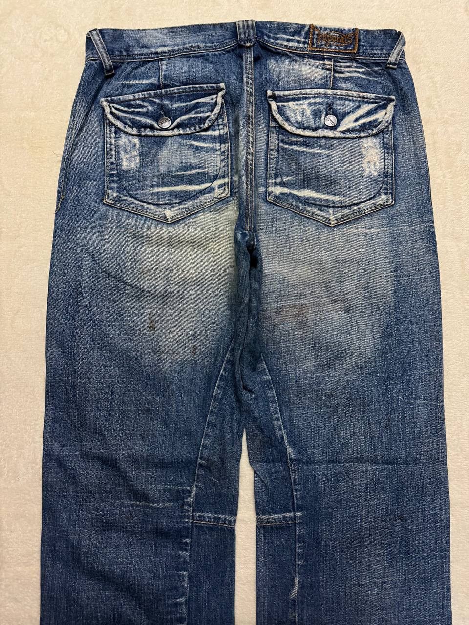 Hysteric Glamour BAGGY 90s Kapotal Japan Sick Bushpants Mudwash Distressed Size US 33 - 16 Thumbnail