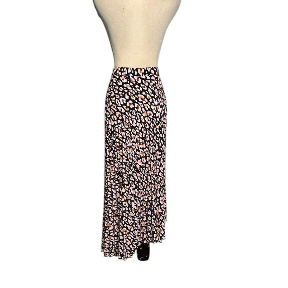 Sanctuary Sanctuary black cream floral pleated midi skirt size large Size 30" / US 8 / IT 44 - 2 Thumbnail