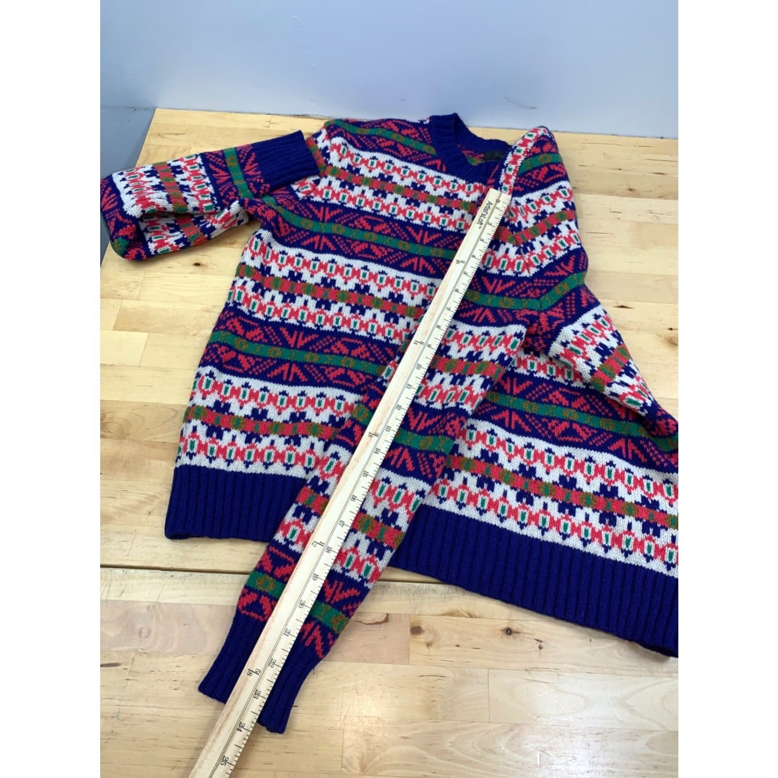J.Crew J.CREW Sweater Womens S Long Sleeve Pullover Wool Multicolor Fair Isle Classic Preppy Casual Long Sleeve Size S / US 4 / IT 40 - 7 Thumbnail