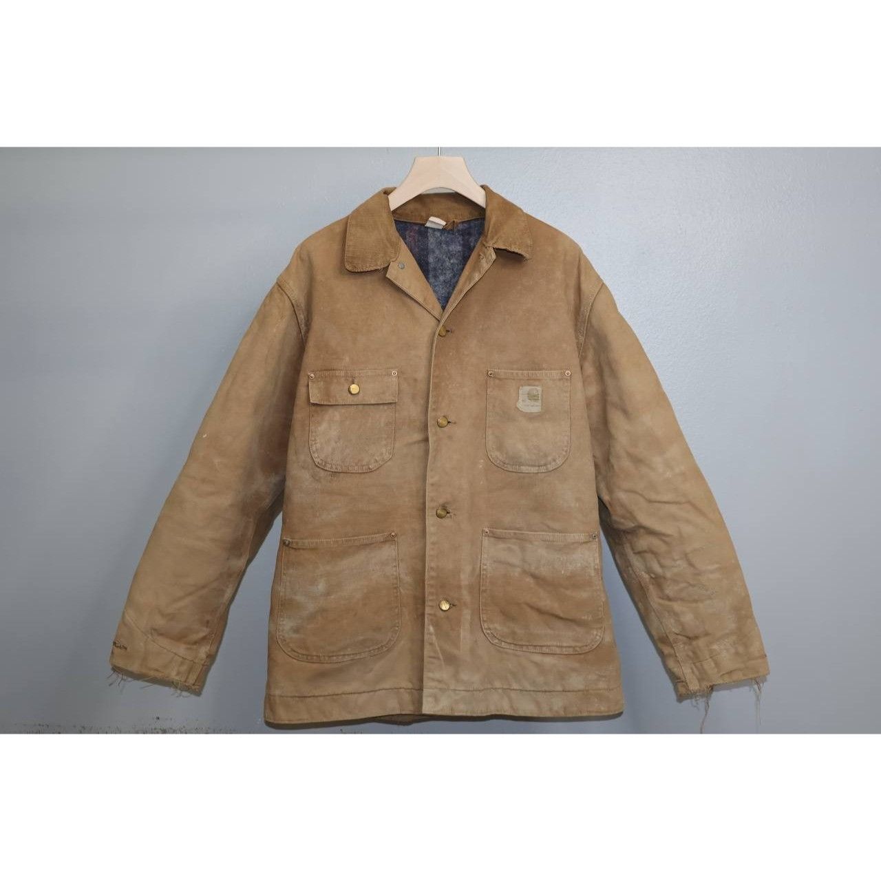 Carhartt Vintage 70s Carhartt Chore Coat Blanket Lined Duck Canvas Size US S / EU 44-46 / 1 - 1 Thumbnail