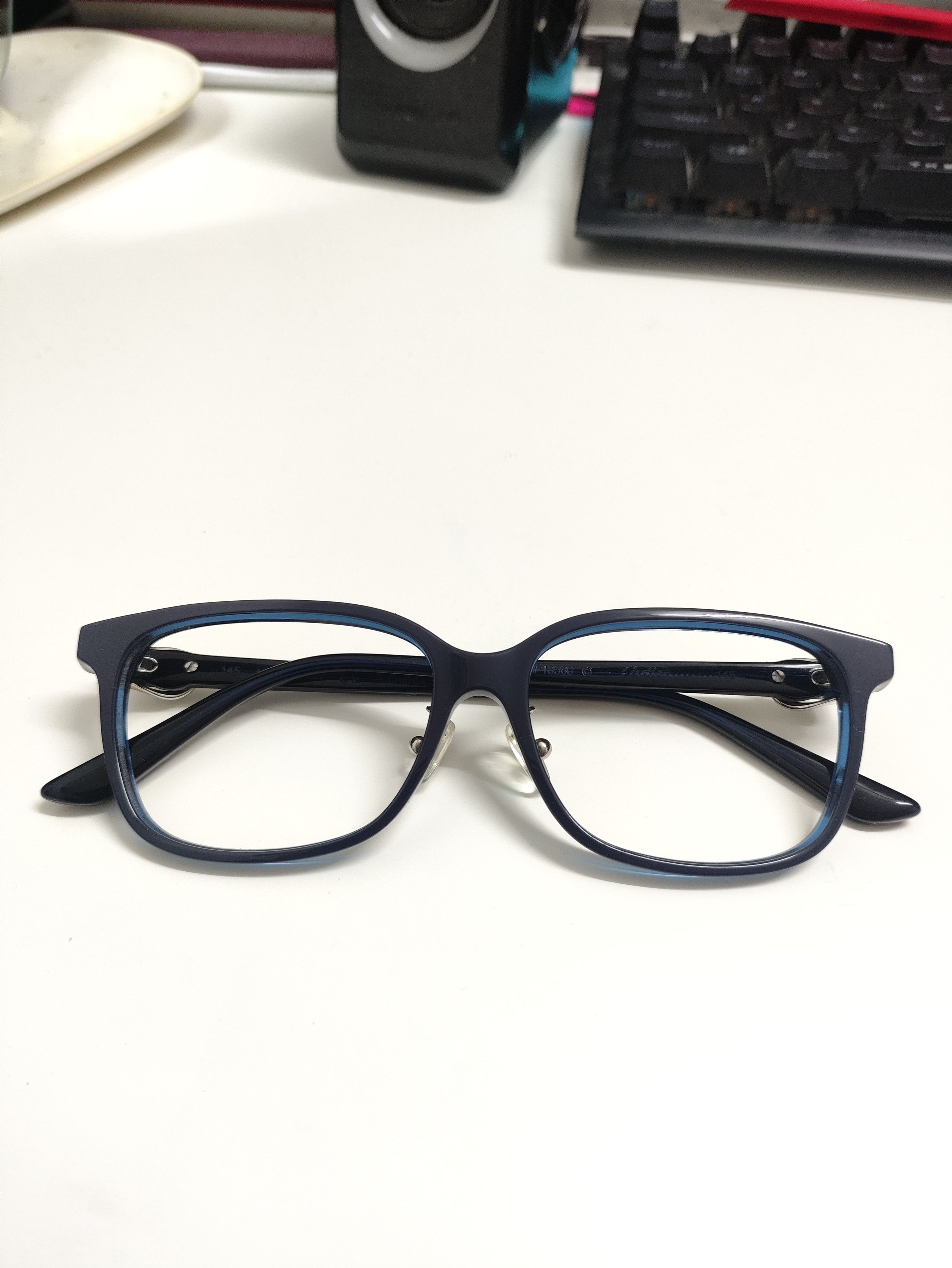 Cartier Cartier Rectangular Shape Eyeglass Frame CT0187OA Blue Size ONE SIZE - 3 Thumbnail