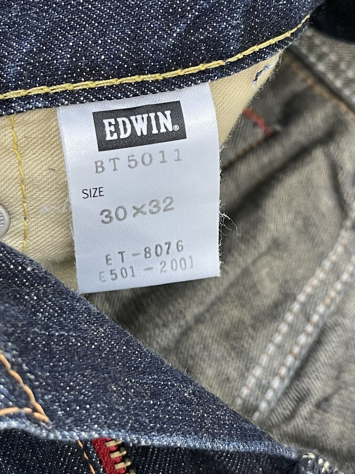 Edwin Flare Jeans Edwin Japan Faded Distress Boot Cut 6🟦8 Size US 31 - 21 Thumbnail