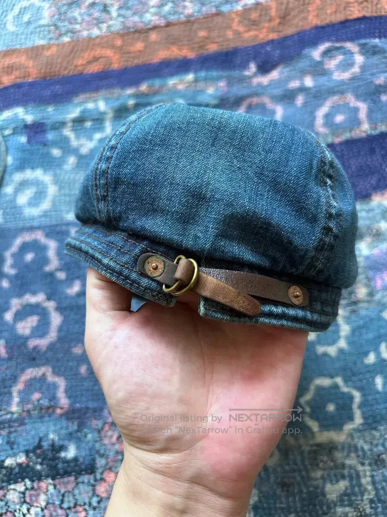 RRL Ralph Lauren RRL Ralph Lauren Indigo Dye Baseball Cap Size ONE SIZE - 9 Thumbnail